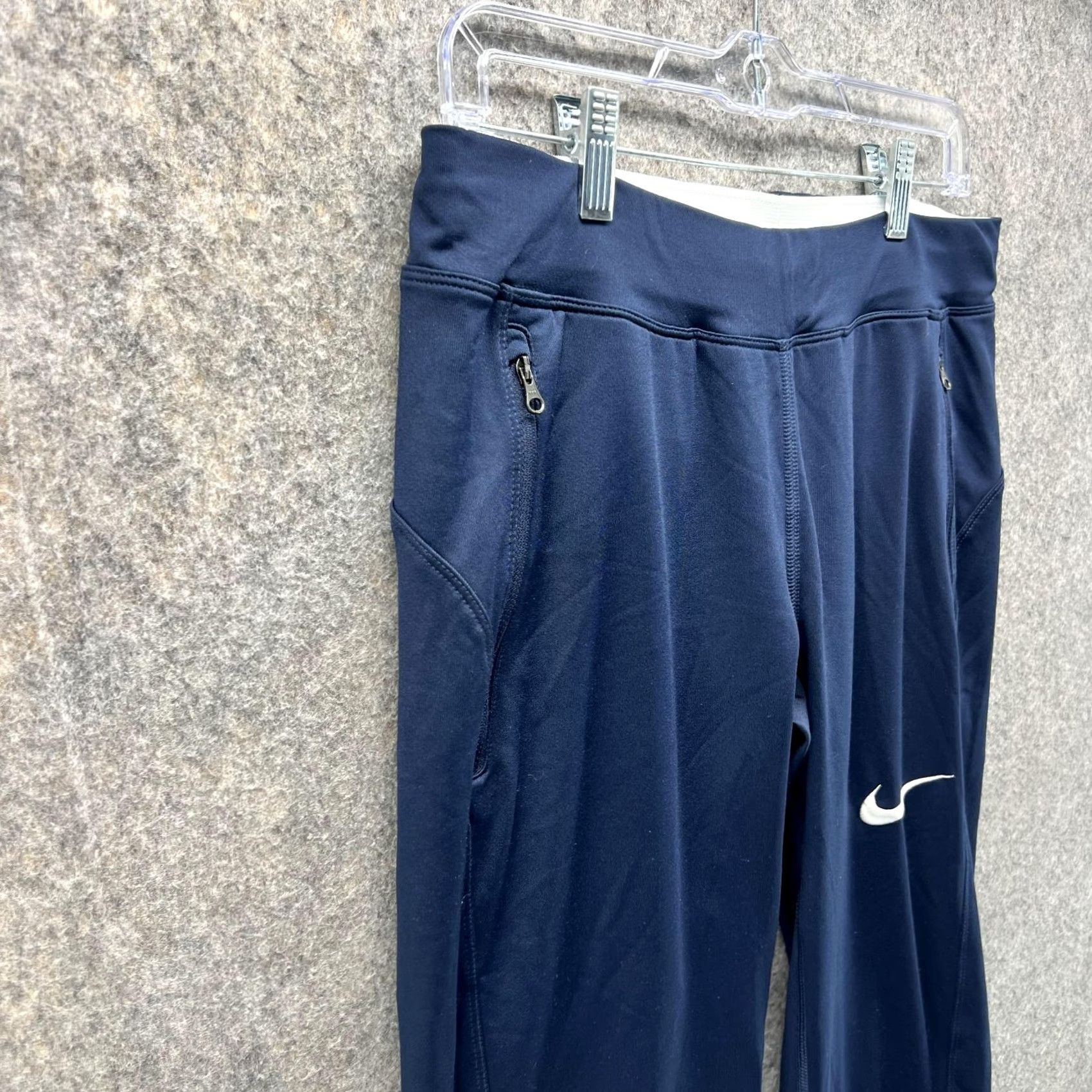 Nike Nike Sweatpants Women Medium Blue Navy Training Outdoors Running Swoosh Vintage Size 32" / US 10 / IT 46 - 3 Thumbnail