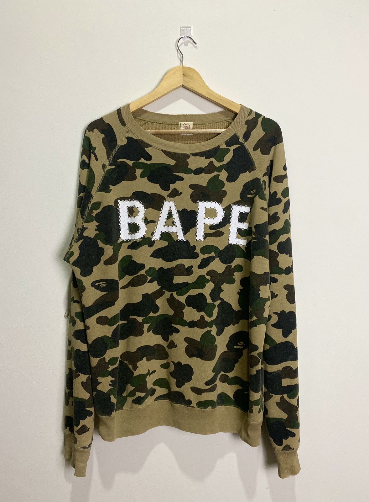 Bape × Swarovski × Vintage VINTAGE BAPE SWAROVSKI SWEATSHIRT Size US XL / EU 56 / 4 - 2 Thumbnail