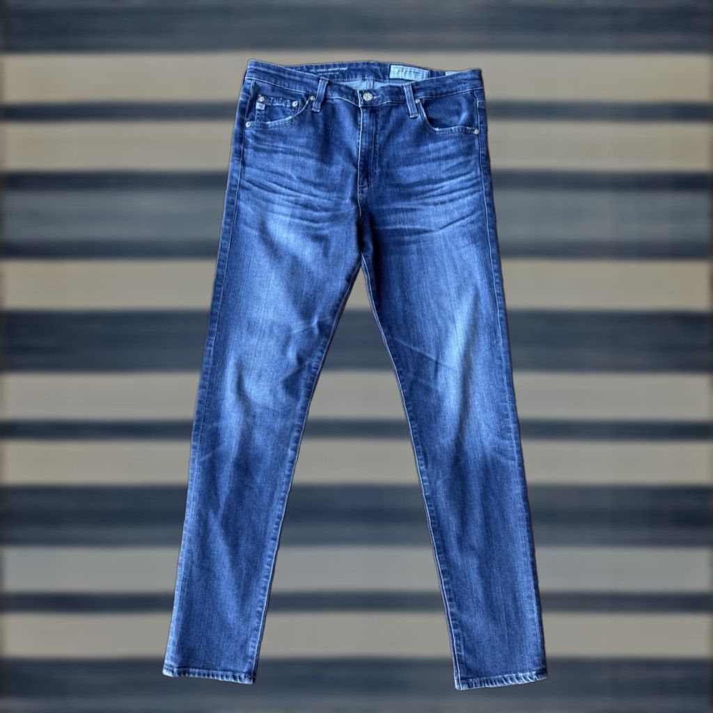 Vintage AG Adriano Goldschmied High Rise The Farrah Skinny Crop Jeans Women’s 31R Washed Blue Crop Skinny Jeans Women’s 31R AG Farrah Size 24" / US 00 / IT 34 - 1 Thumbnail