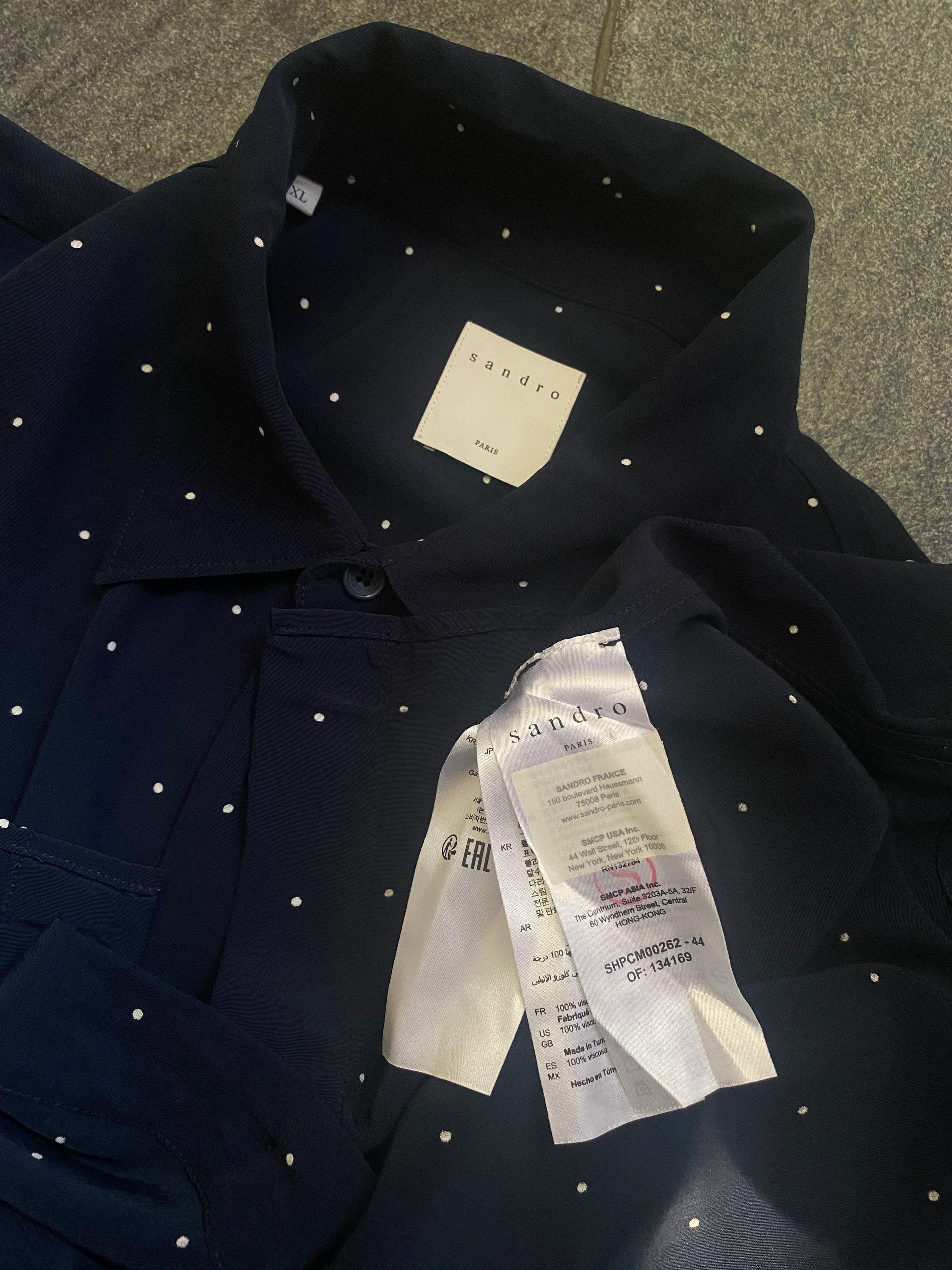Sandro Sandro Paris Rayon Button Shirt Size US XL / EU 56 / 4 - 6 Thumbnail