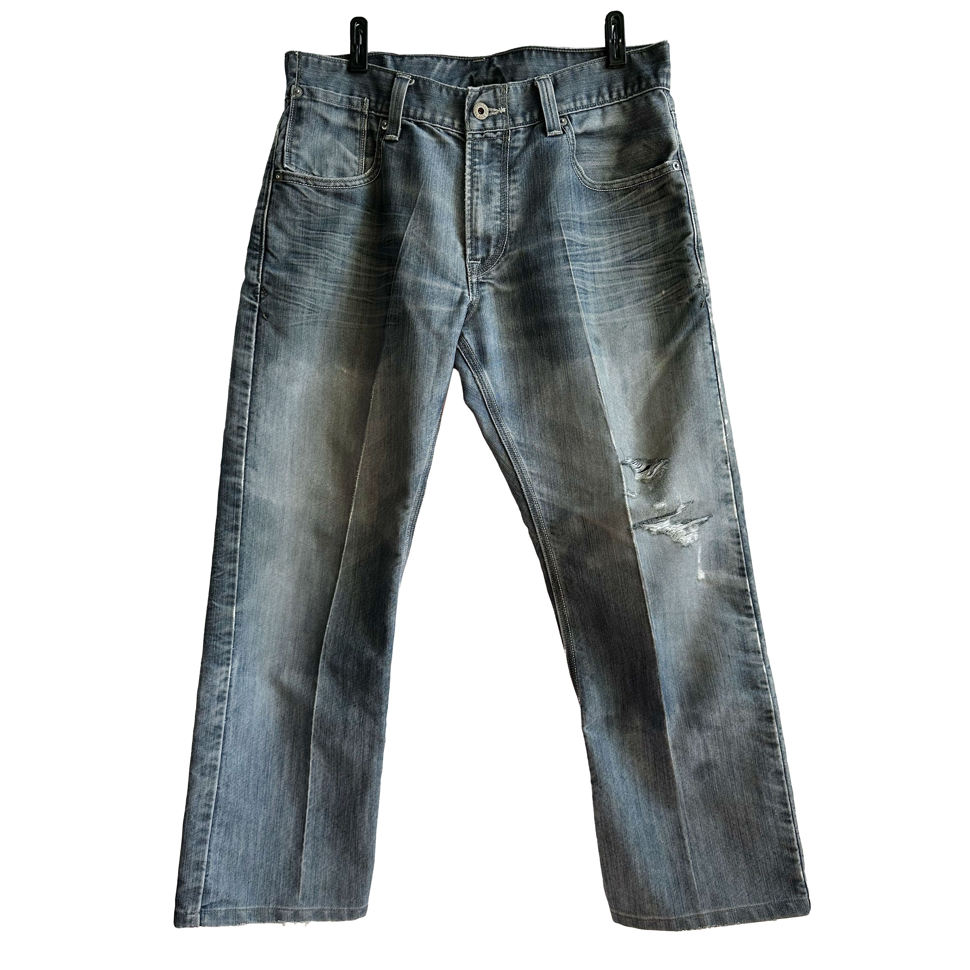 Levi's × Levi's Vintage Clothing Levis 514 straight jeans cropped distressed denim Size US 33 - 1 Thumbnail