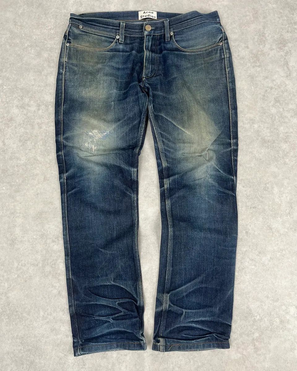 Acne Studios Acne Studios Navy Faded Rebel Denim Jeans Size US 32 / EU 48 - 1 Thumbnail