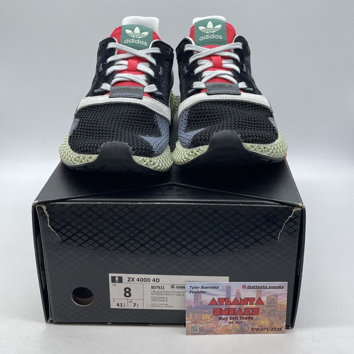 Adidas ZX 4000 futurecraft 4D black onix Size US 8 / EU 41 - 2 Thumbnail