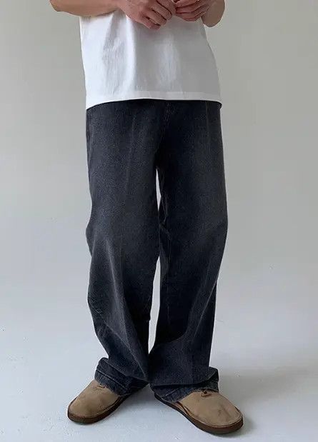 Japanese Brand Men's loose straight wide-leg casual versatile jeans Size US 32 / EU 48 - 5 Thumbnail