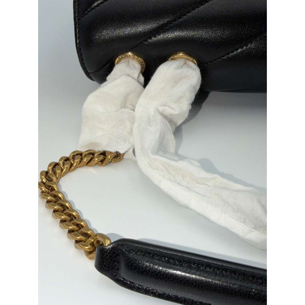 Saint Laurent Paris CC31 Size: OS / YSL Loulou Large Shoulder Bag in Black Size ONE SIZE - 12 Thumbnail