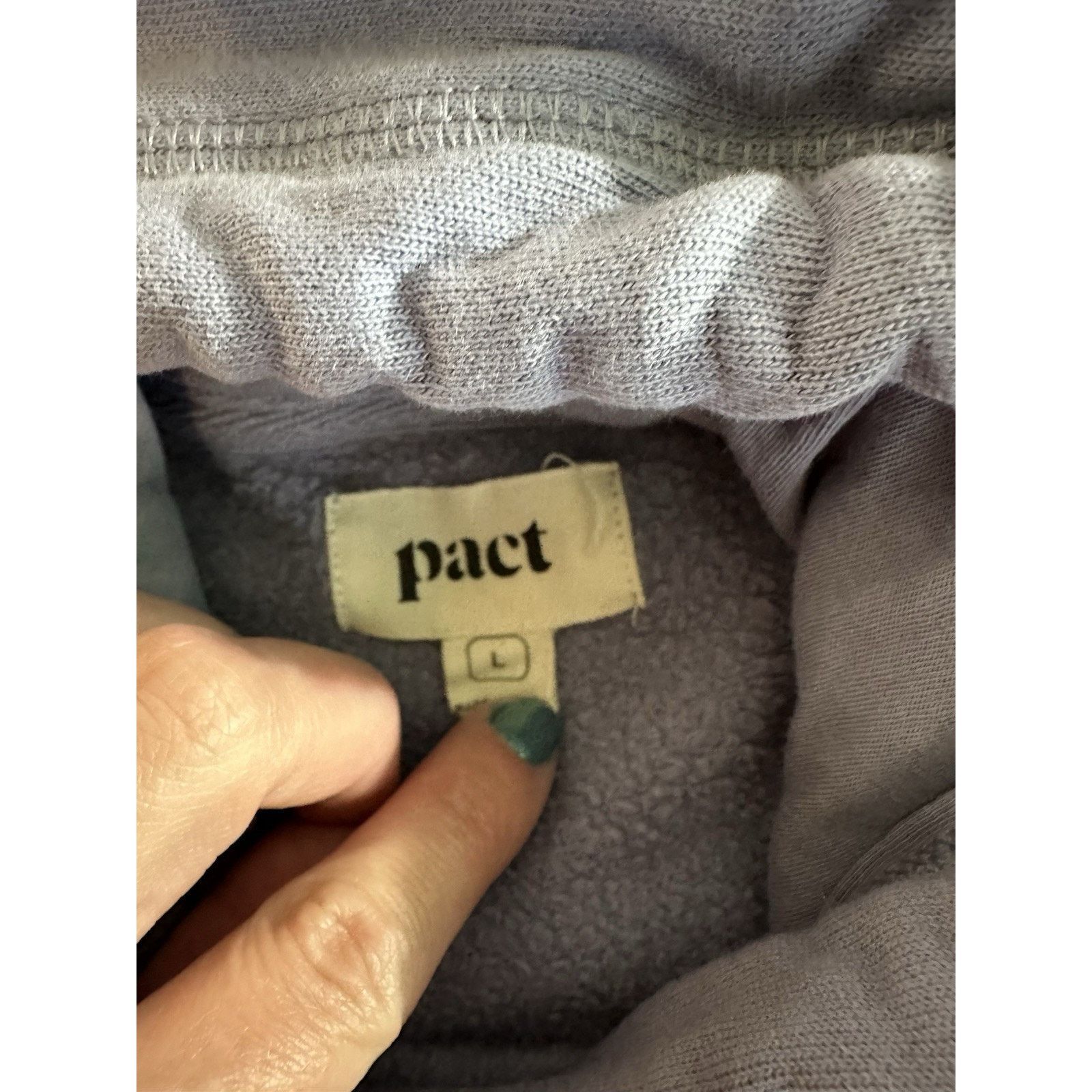 Other Pact Unisex Size Large L 100% Organic Cotton Pullover Hoodie Size L / US 10 / IT 46 - 2 Thumbnail