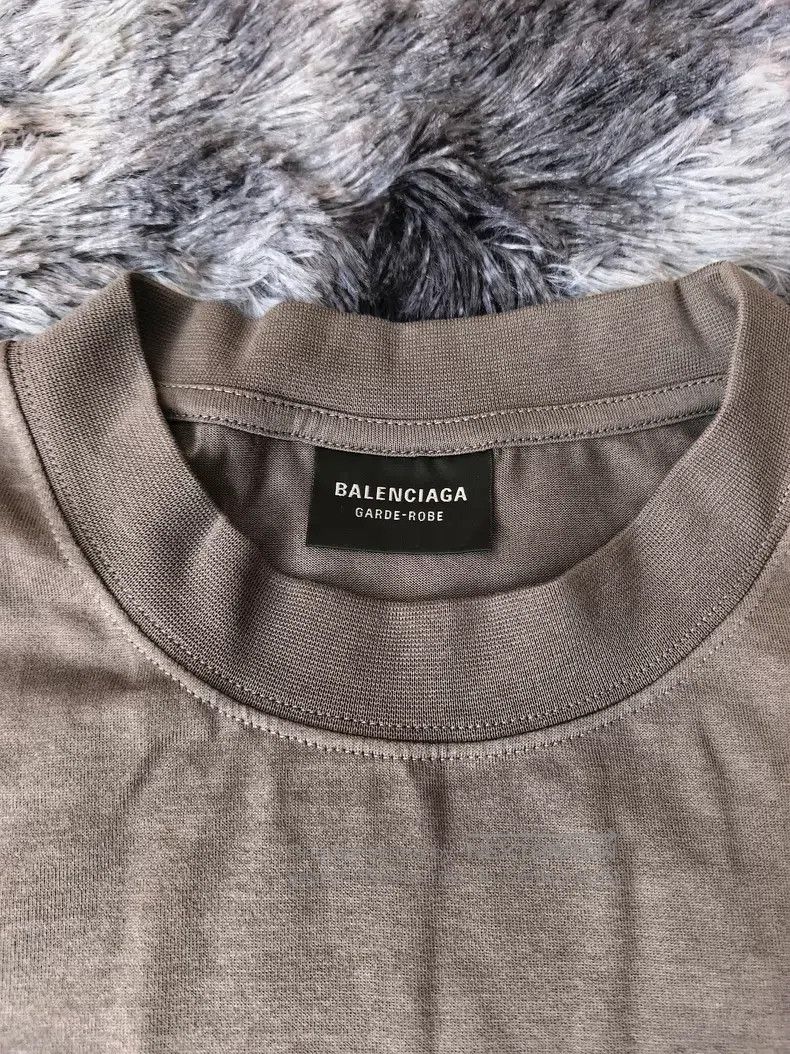 Balenciaga Balenciaga Letter印花 Cotton Round Neck Short Sleeve T-Shirt Size US L / EU 52-54 / 3 - 3 Thumbnail