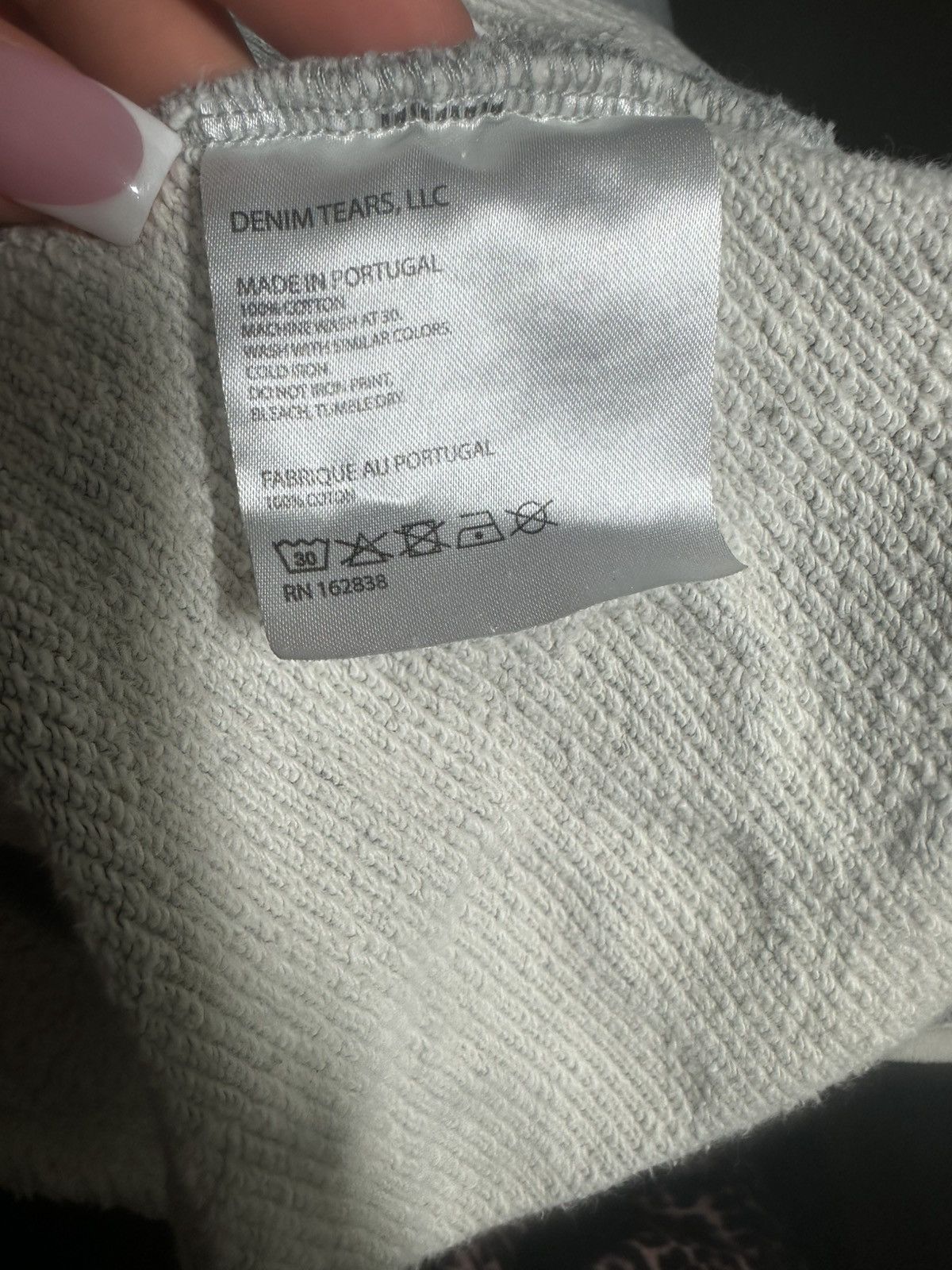 DENIM TEARS Grey Denim Tears Hoodie Size US XXL / EU 58 / 5 - 4 Thumbnail