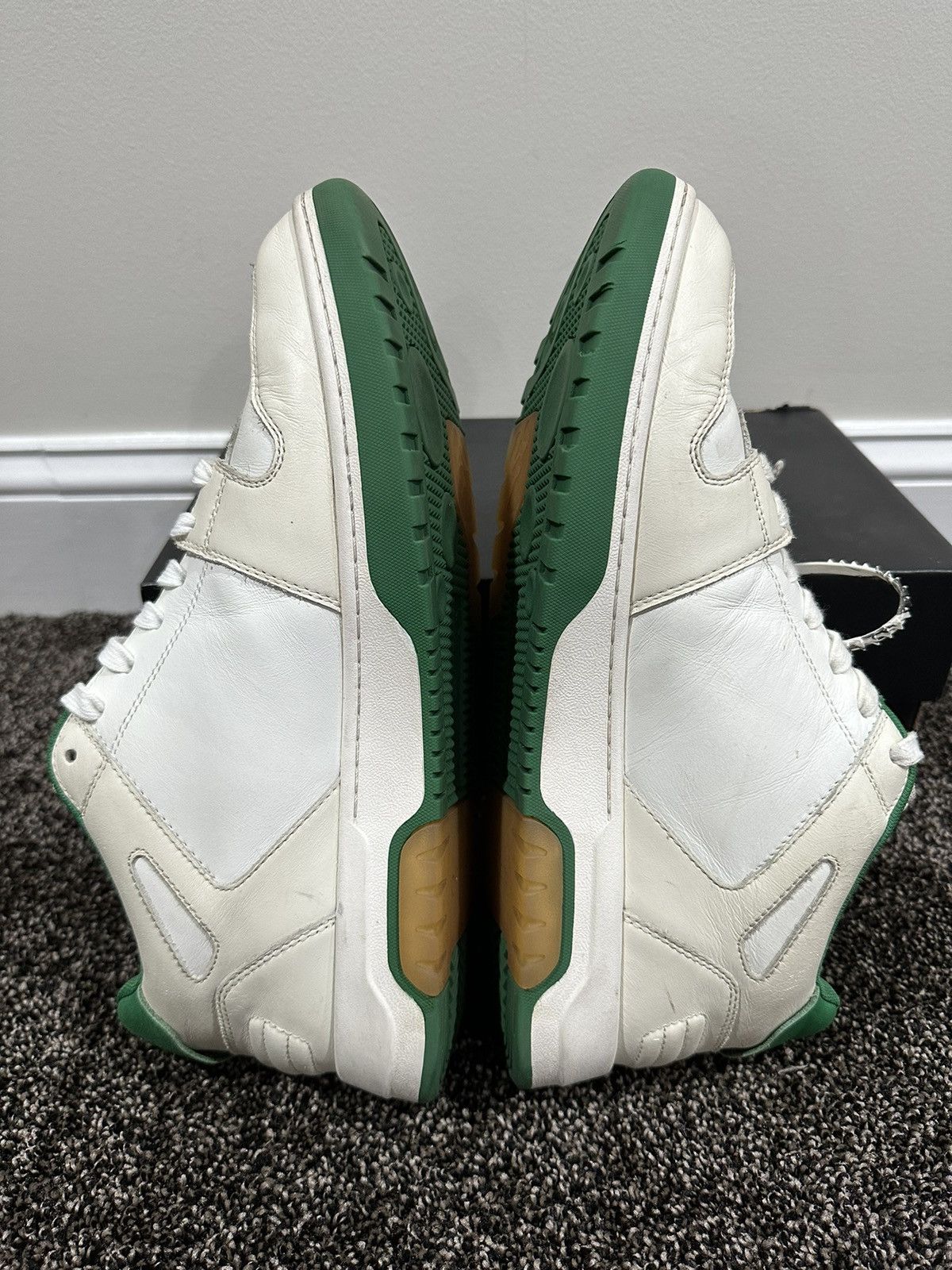 Off-White Off-White Virgil Out Of Office OOO White/Green Sneakers Size US 13 / EU 46 - 6 Thumbnail