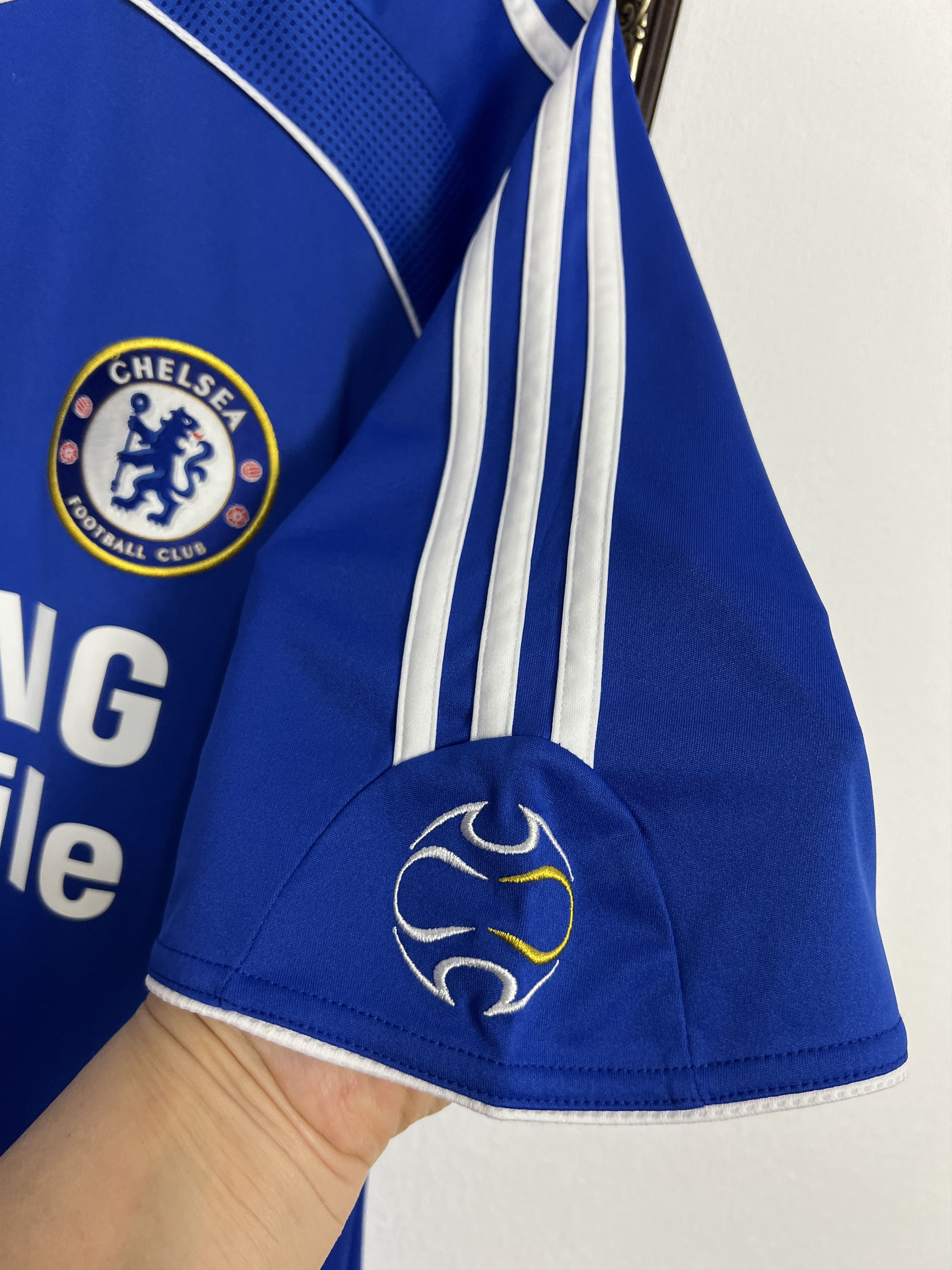 Adidas Chelsea football shirt 2006 Soccer #11 Drogba Jersey Trikot Size US XL / EU 56 / 4 - 4 Thumbnail