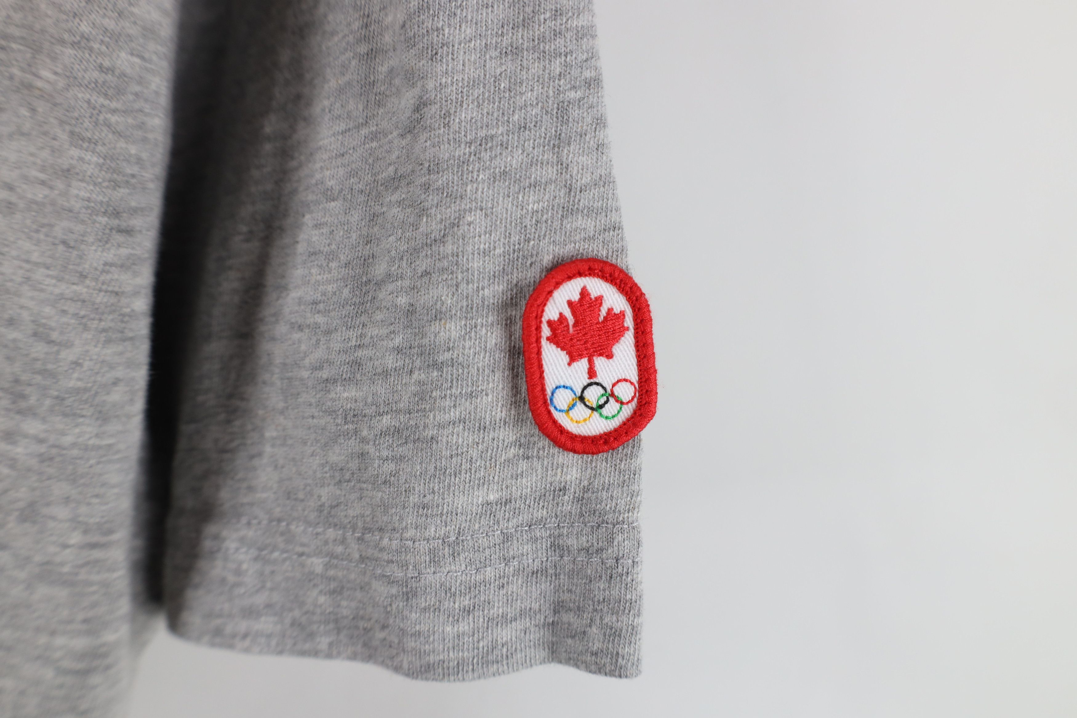 Vintage New Hudsons Bay Co Team Canada Jersey Knit T-Shirt Gray Size US L / EU 52-54 / 3 - 4 Thumbnail