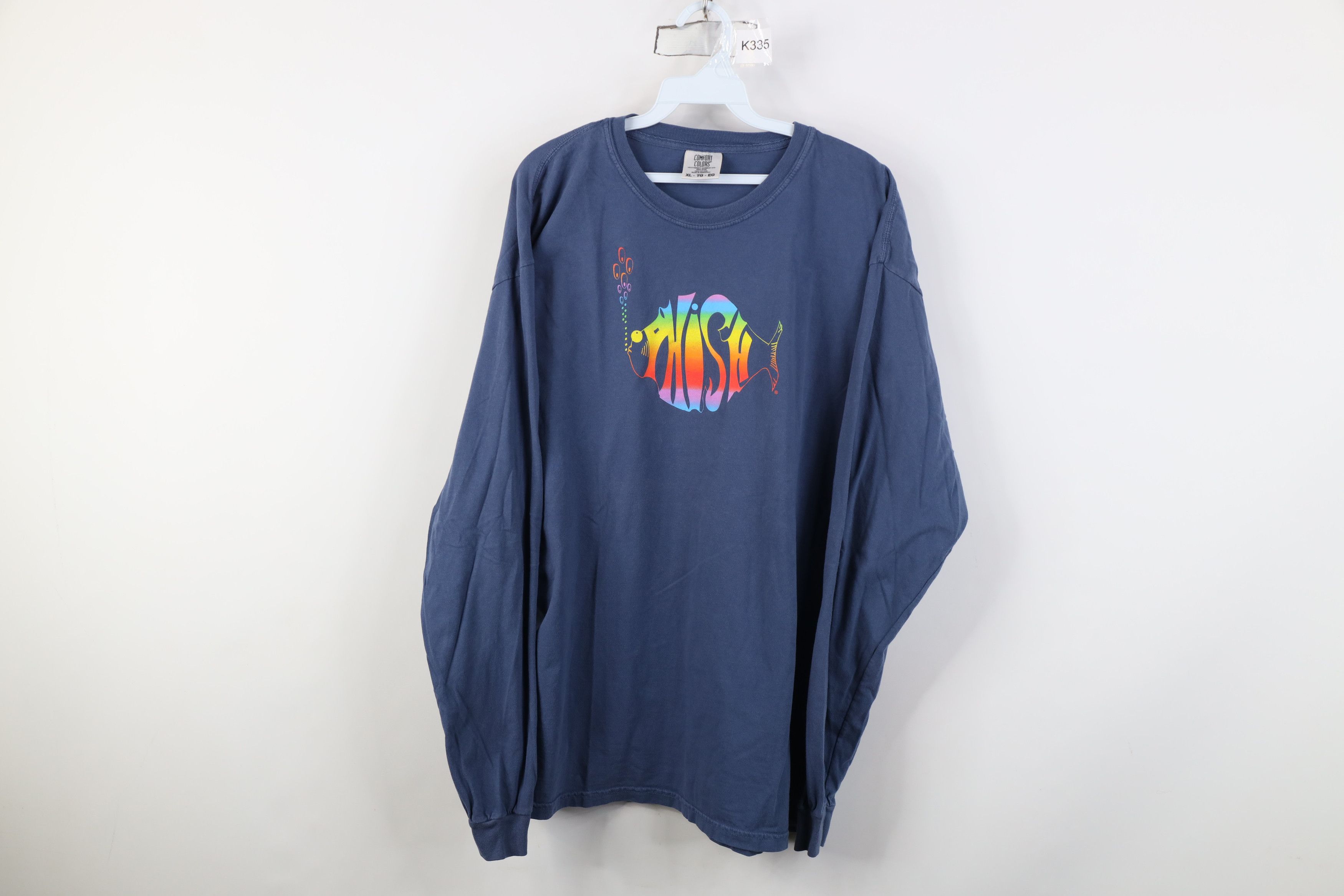 Vintage Vintage 90s Y2K Phish Band Long Sleeve T-Shirt Blue Size US XL / EU 56 / 4 - 1 Thumbnail