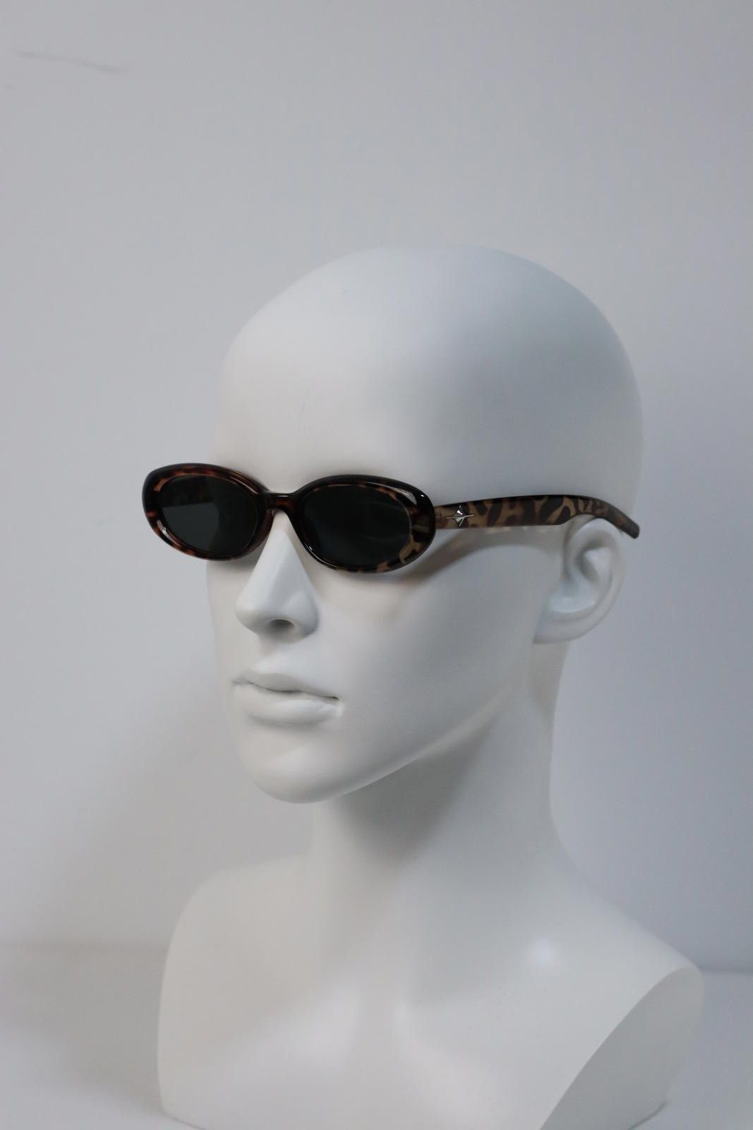 Other Y2k Avant Garde Cat Eye Round Leopard Sunglasses Unisex OS Size ONE SIZE - 1 Thumbnail
