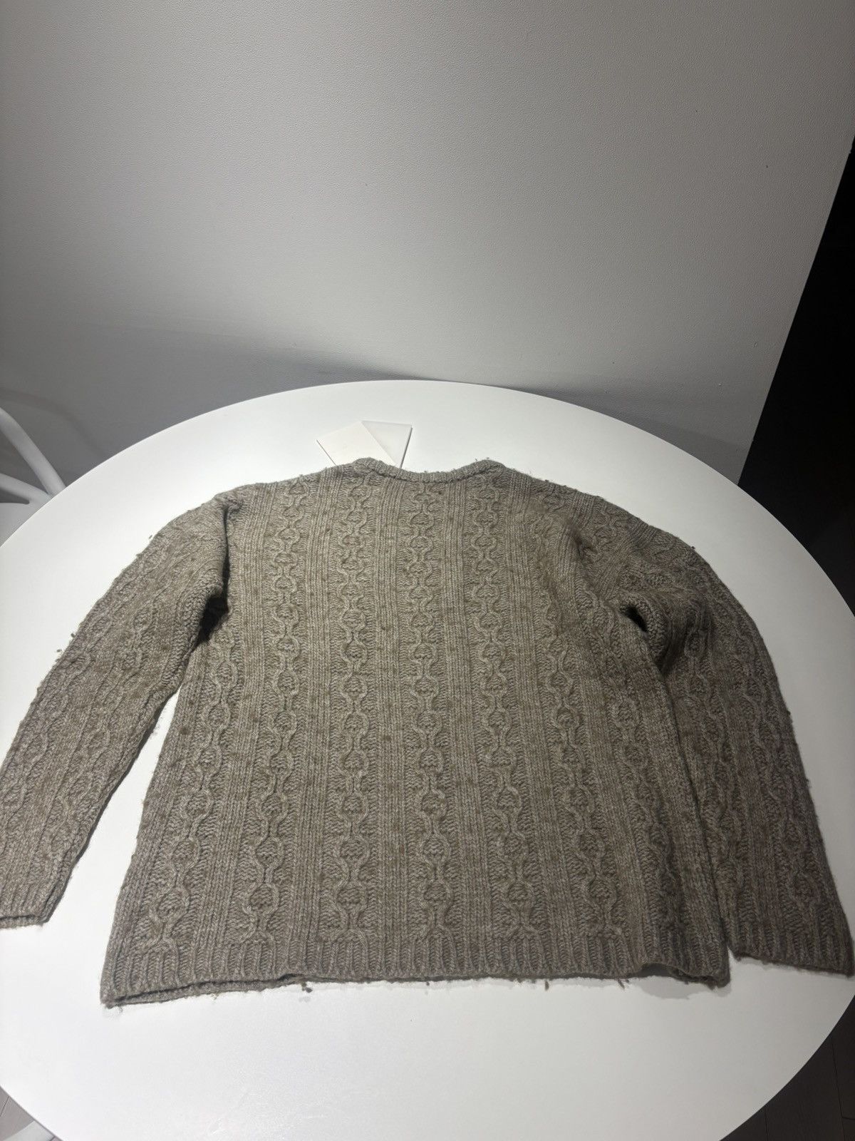 Our Legacy Our Legacy Roundneck Knit - Green/Beige Size US M / EU 48-50 / 2 - 7 Thumbnail