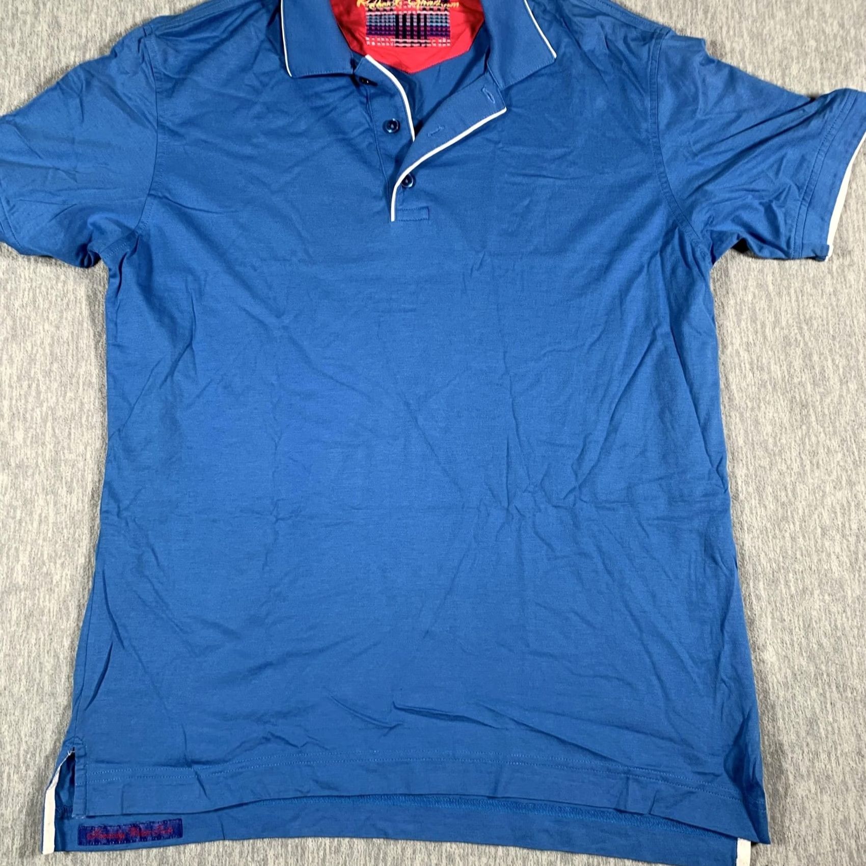 Robert Graham Robert Graham Polo Shirt Mens M Blue Classic Fit Cotton Size US M / EU 48-50 / 2 - 3 Thumbnail