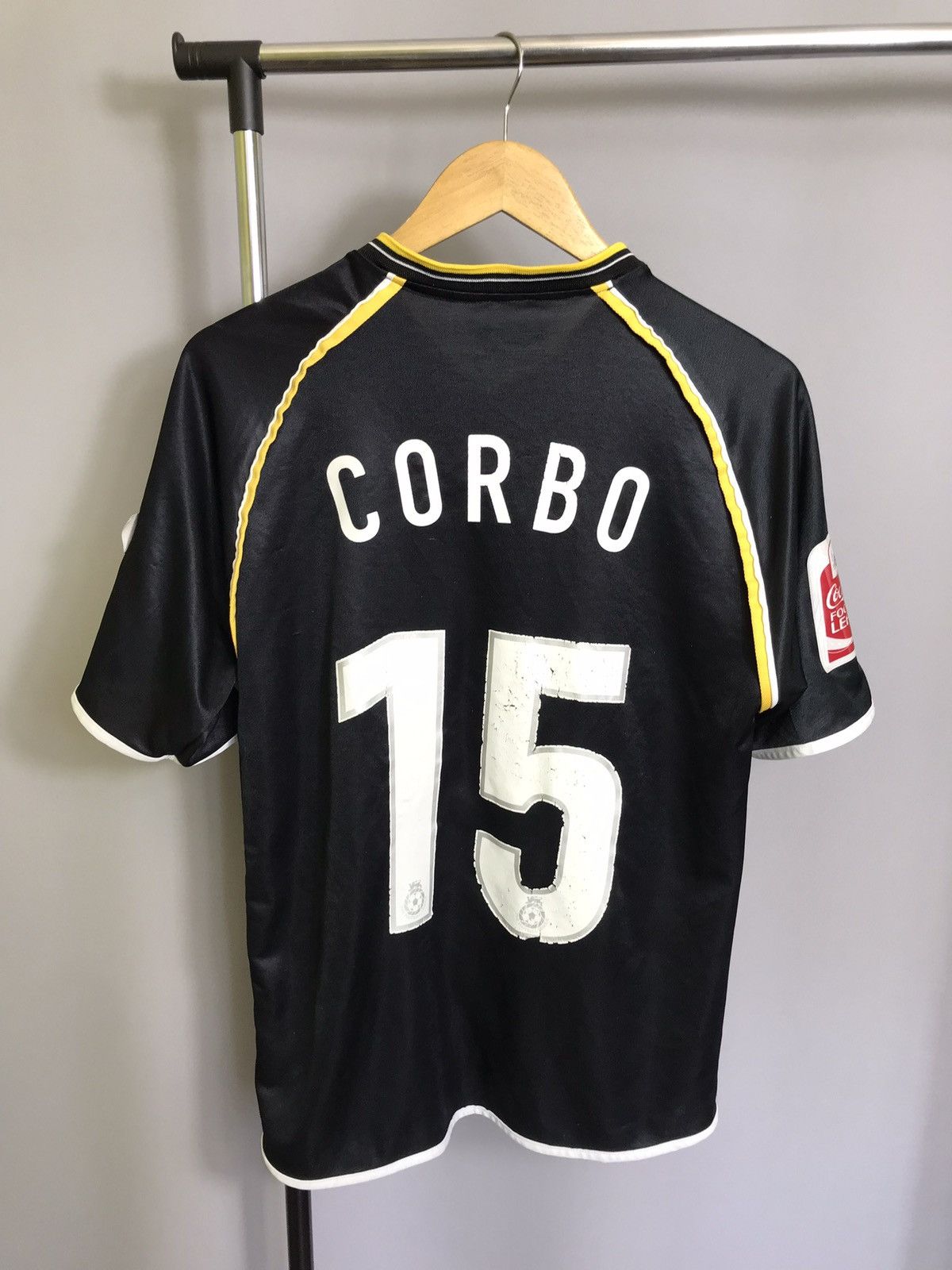 Other OXFORD UNITED 2005 2006 SHIRT SOCCER TFG BLACK Mateo Corbo Size US S / EU 44-46 / 1 - 4 Thumbnail