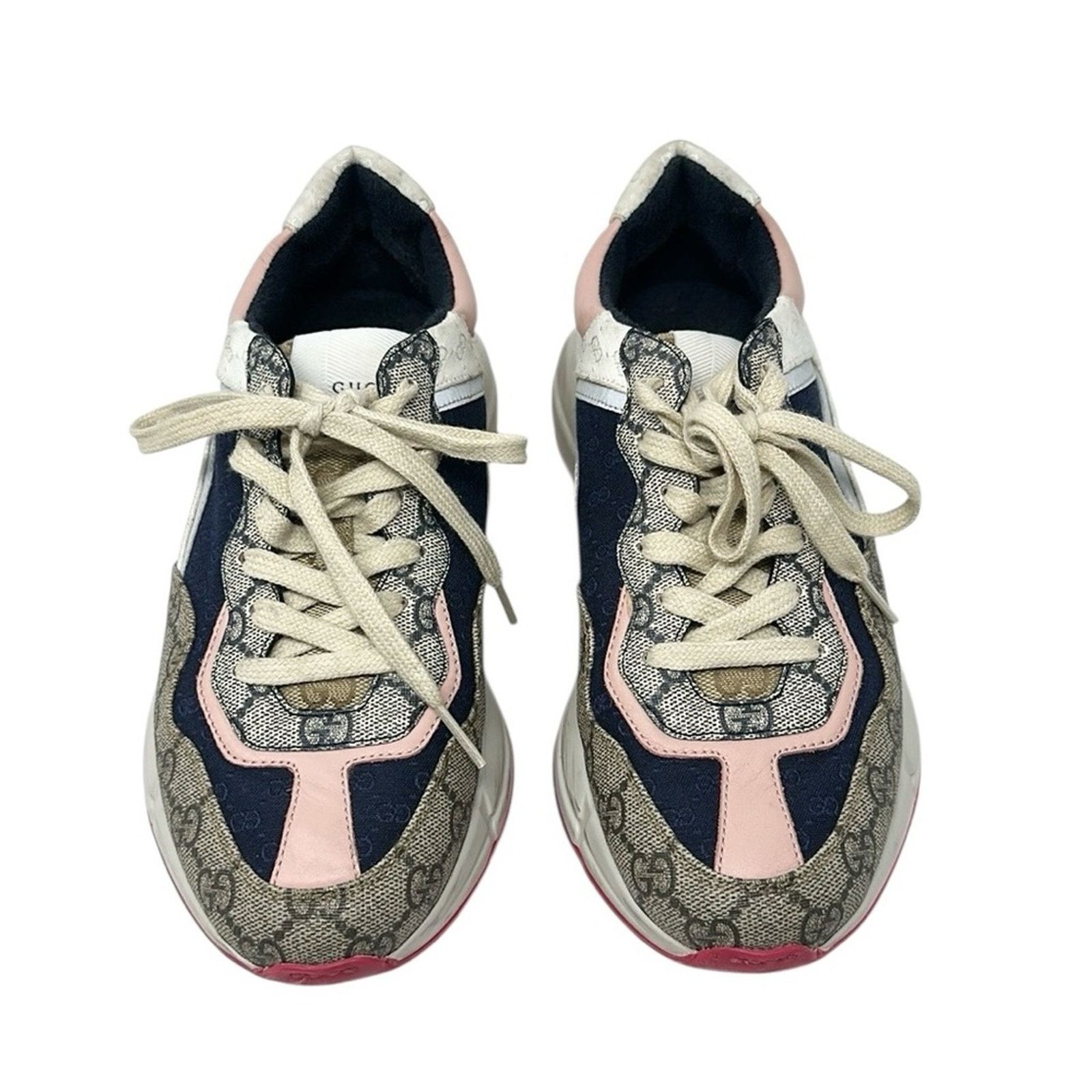 Gucci Gucci Rhyton GG Canvas Monogram Low Top Sneakers Size 38.5 Size US 8.5 / IT 38.5 - 3 Thumbnail