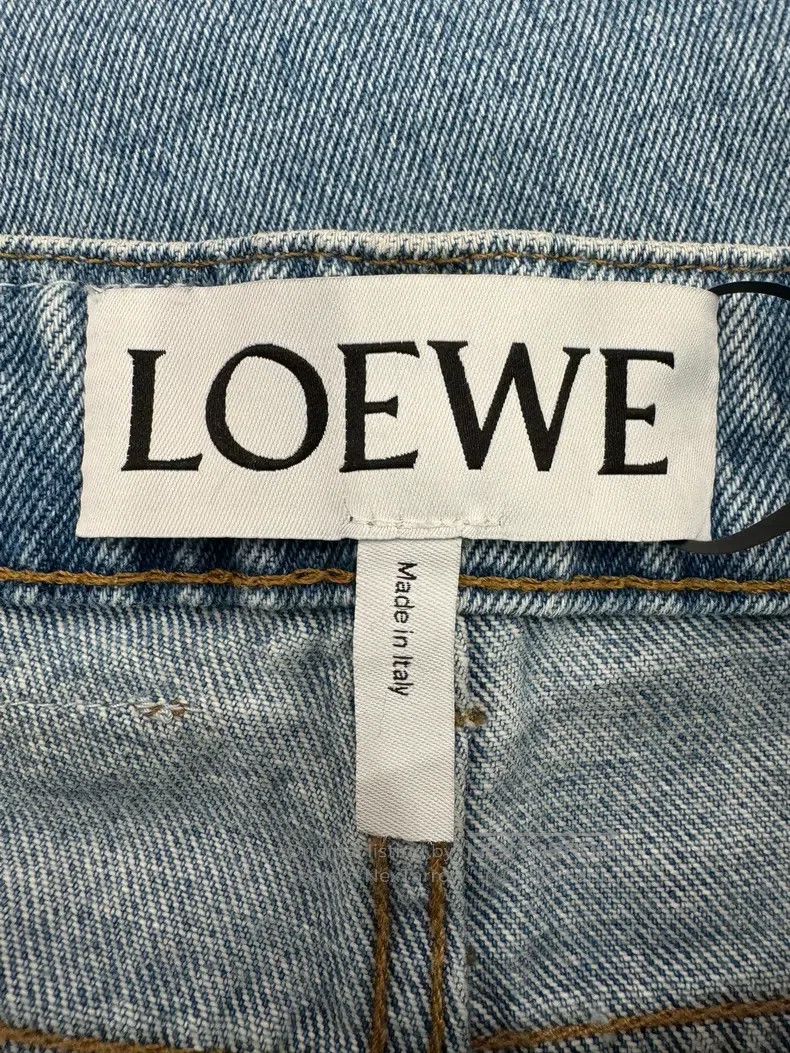 Loewe Loewe Blue jeans with leather logo and double pockets on t Size US 44 / EU 60 - 5 Thumbnail