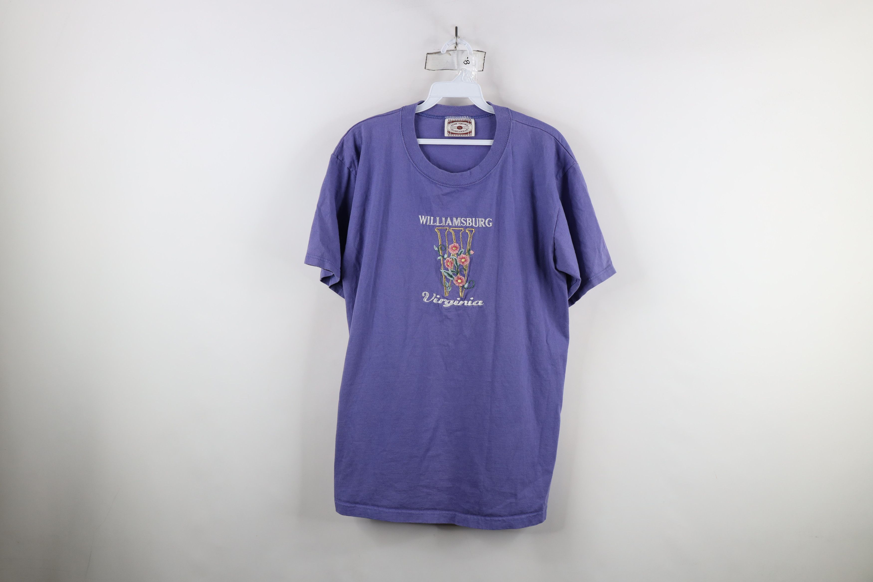 Vintage Vintage 90s Streetwear Williamsburg Virginia T-Shirt USA Size L / US 10 / IT 46 - 1 Thumbnail