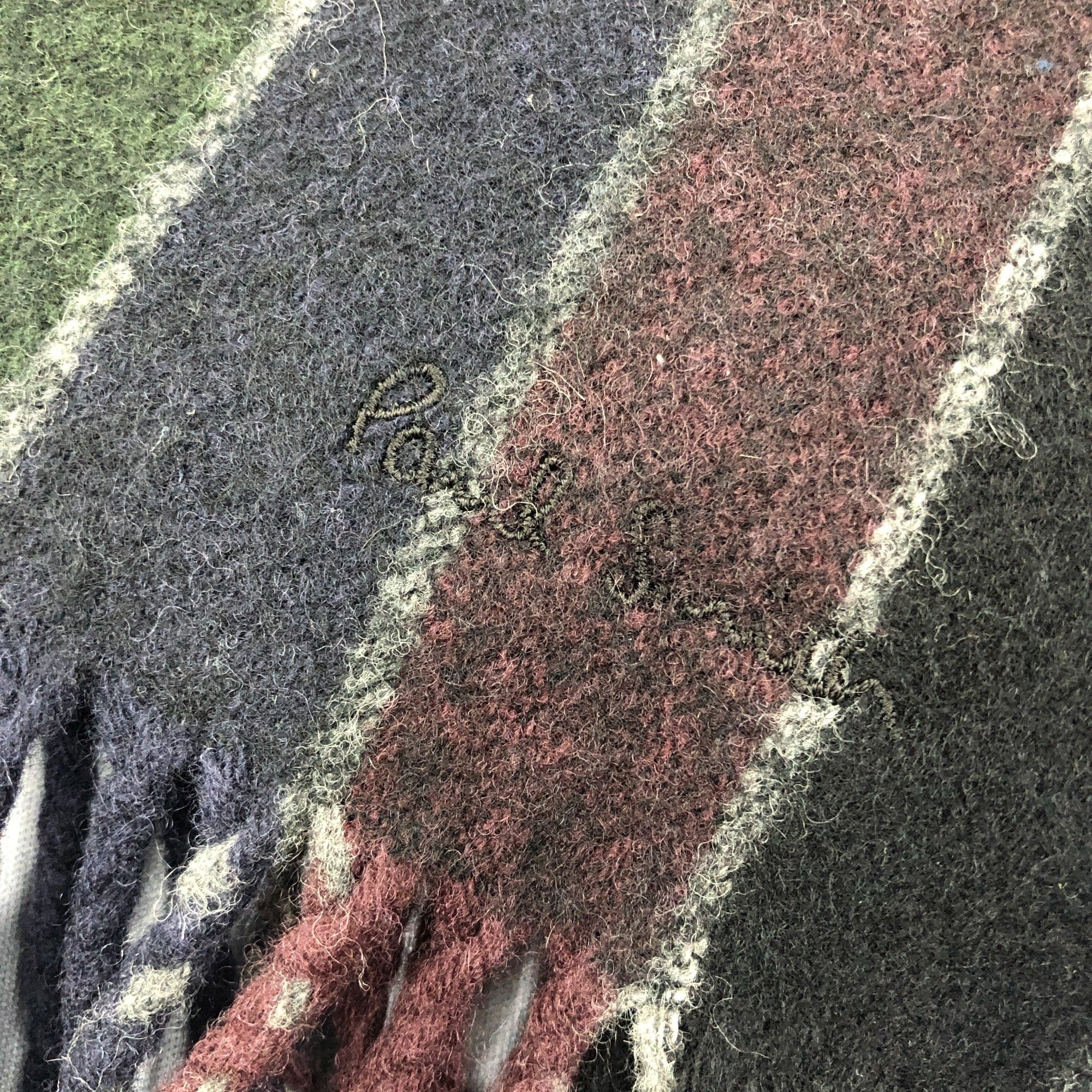 Paul Smith Vintage Paul Smith Scarf Muffler Wool Winter Fringe Scarves Size ONE SIZE - 4 Thumbnail