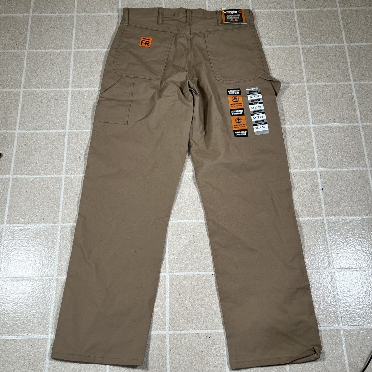 Wrangler Wrangler FR Men's Flame Resistant Regular Khaki Jeans 34x32 Size US 34 / EU 50 - 1 Thumbnail