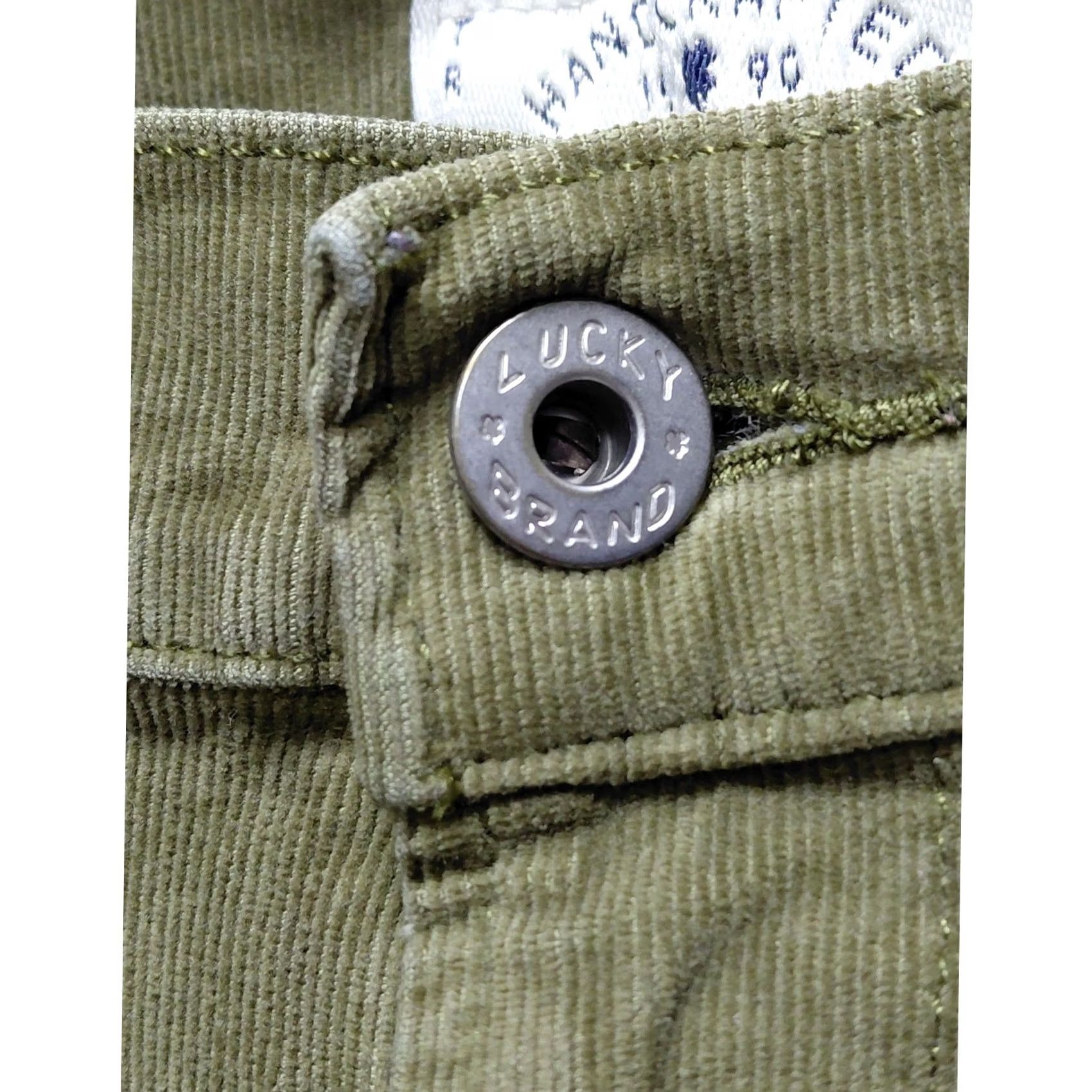 Lucky Brand Lucky Brand Brooke Skinny Corduroy Pants Olive Women Size 10 Size 32" / US 10 / IT 46 - 4 Thumbnail