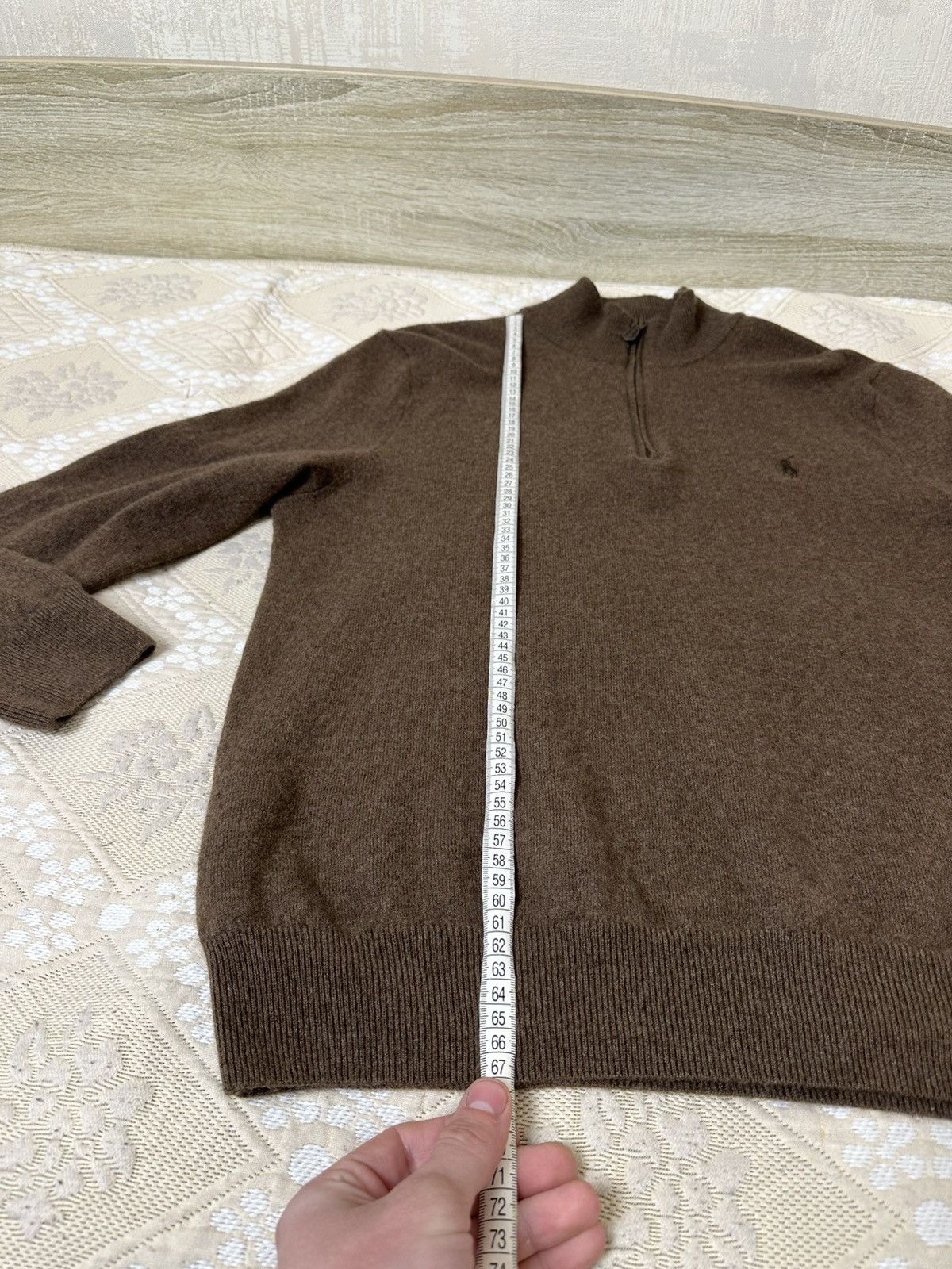 Polo Ralph Lauren 🔥 Polo Ralph Lauren 1/3 Zip Cashmere Wool Sweater Pullover Size US L / EU 52-54 / 3 - 9 Thumbnail