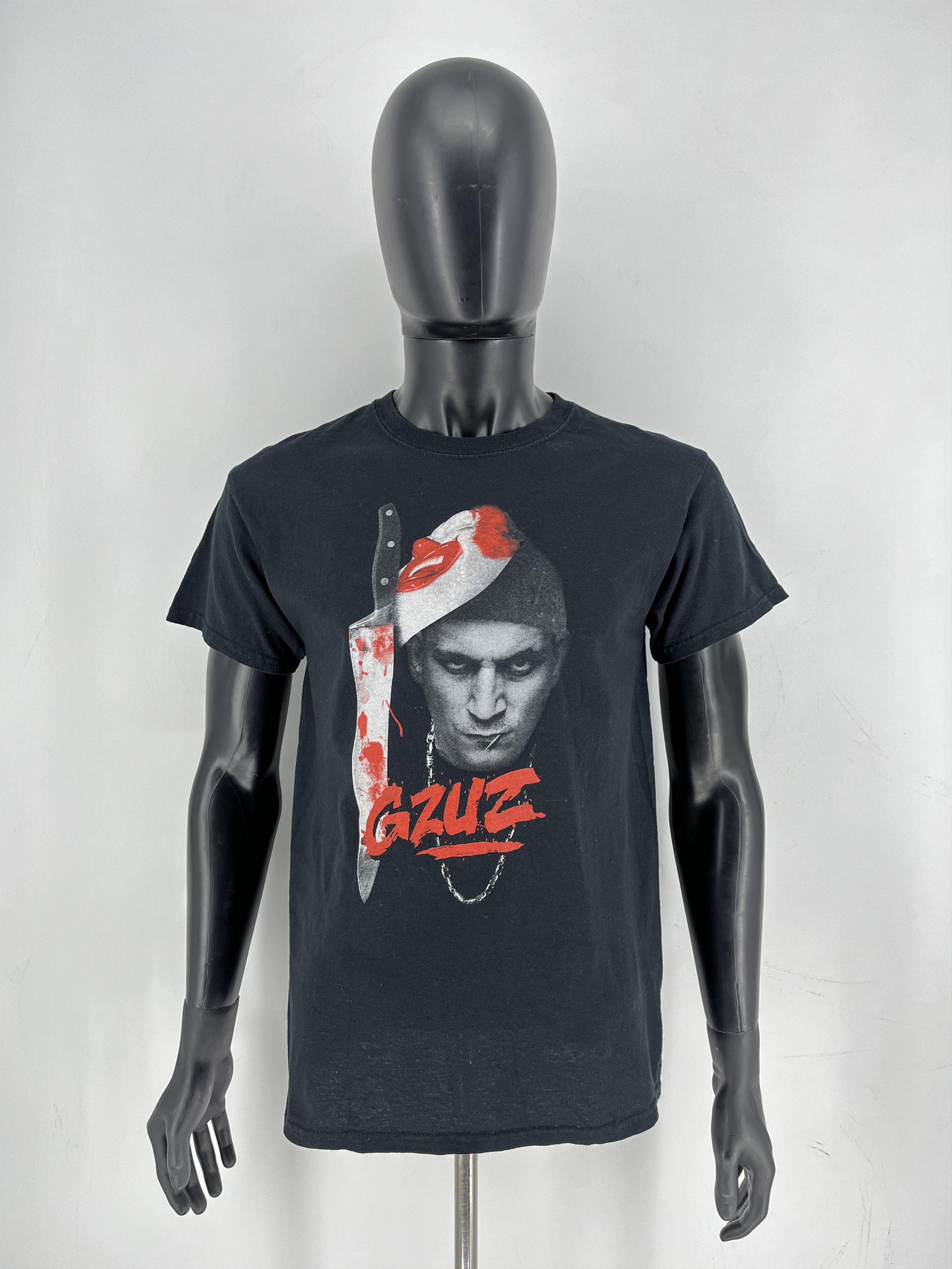 Rap Tees GZUZ T-Shirt Knife Print Black Size M Streetwear Rap HipHop Size US M / EU 48-50 / 2 - 3 Thumbnail