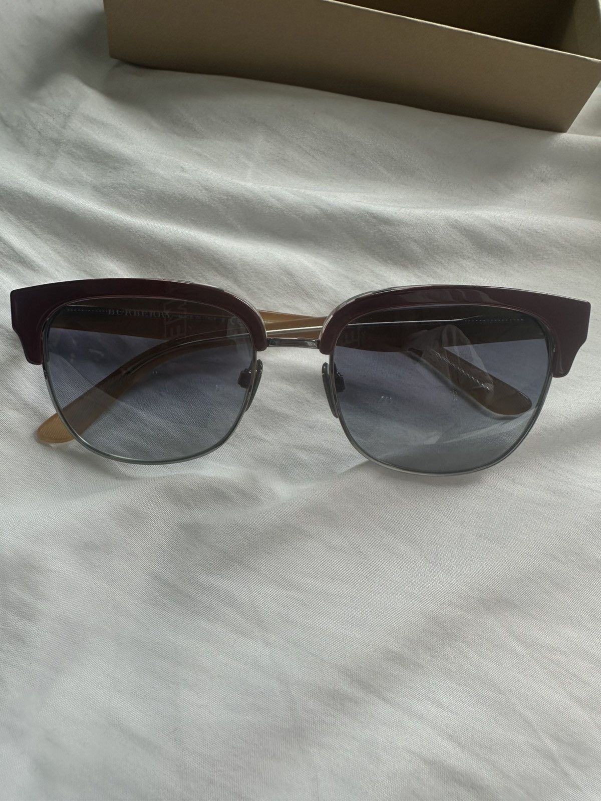 Burberry Burberry Blue Shaded Sunglasses Size ONE SIZE - 7 Thumbnail