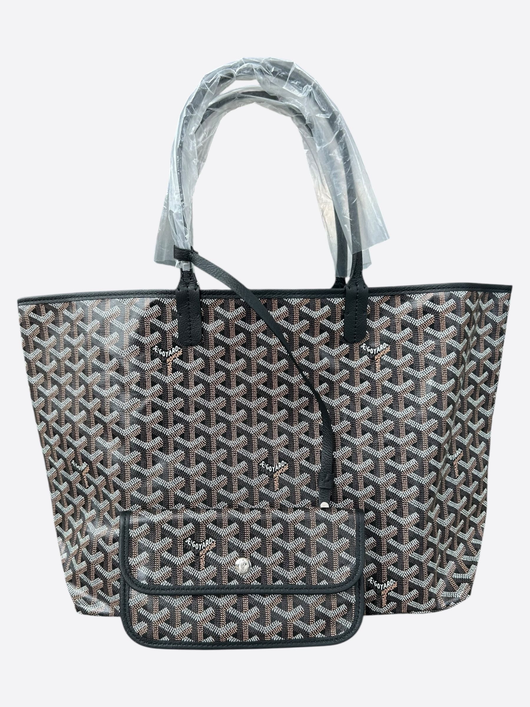 GOYARD トートバッグ　最終値下げ Goyard Saint Louis PM Calfskin And Canvas Tote Bag (トート