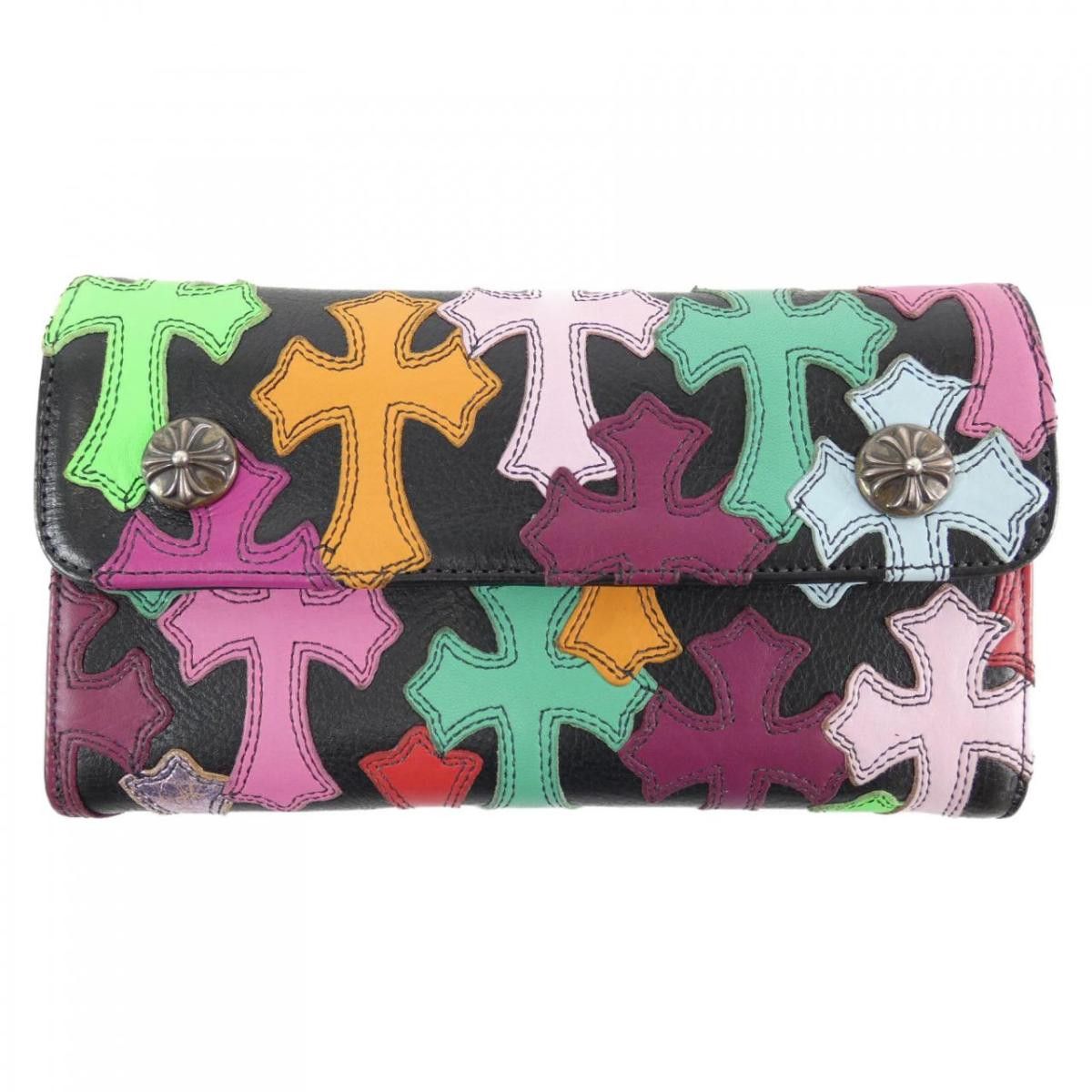 image of Chrome Hearts Multi-Color Cemetery Clutch in Black, Women's