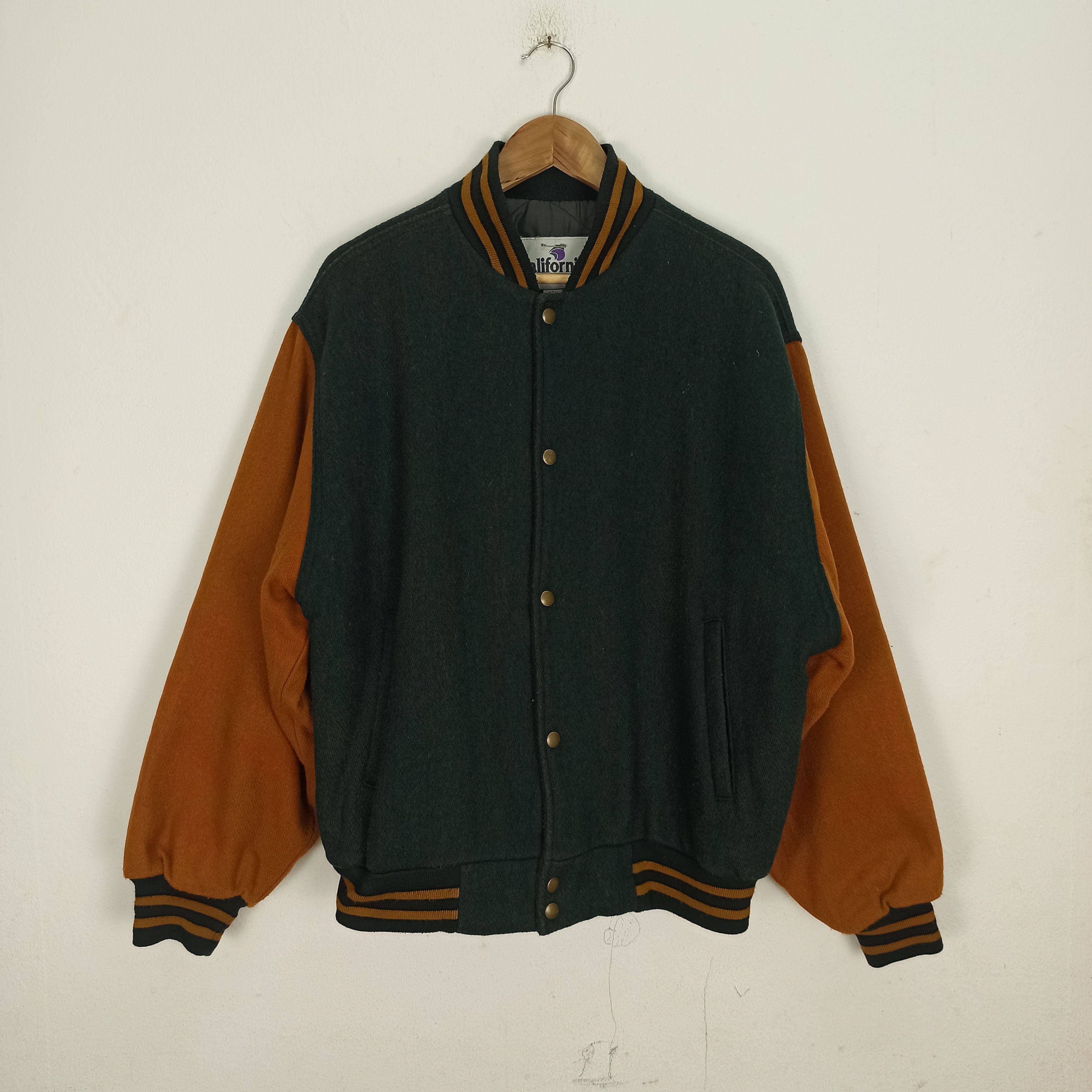 California Republic Vintage California Outerwear Wool Varsity Made In USA Size US L / EU 52-54 / 3 - 1 Thumbnail