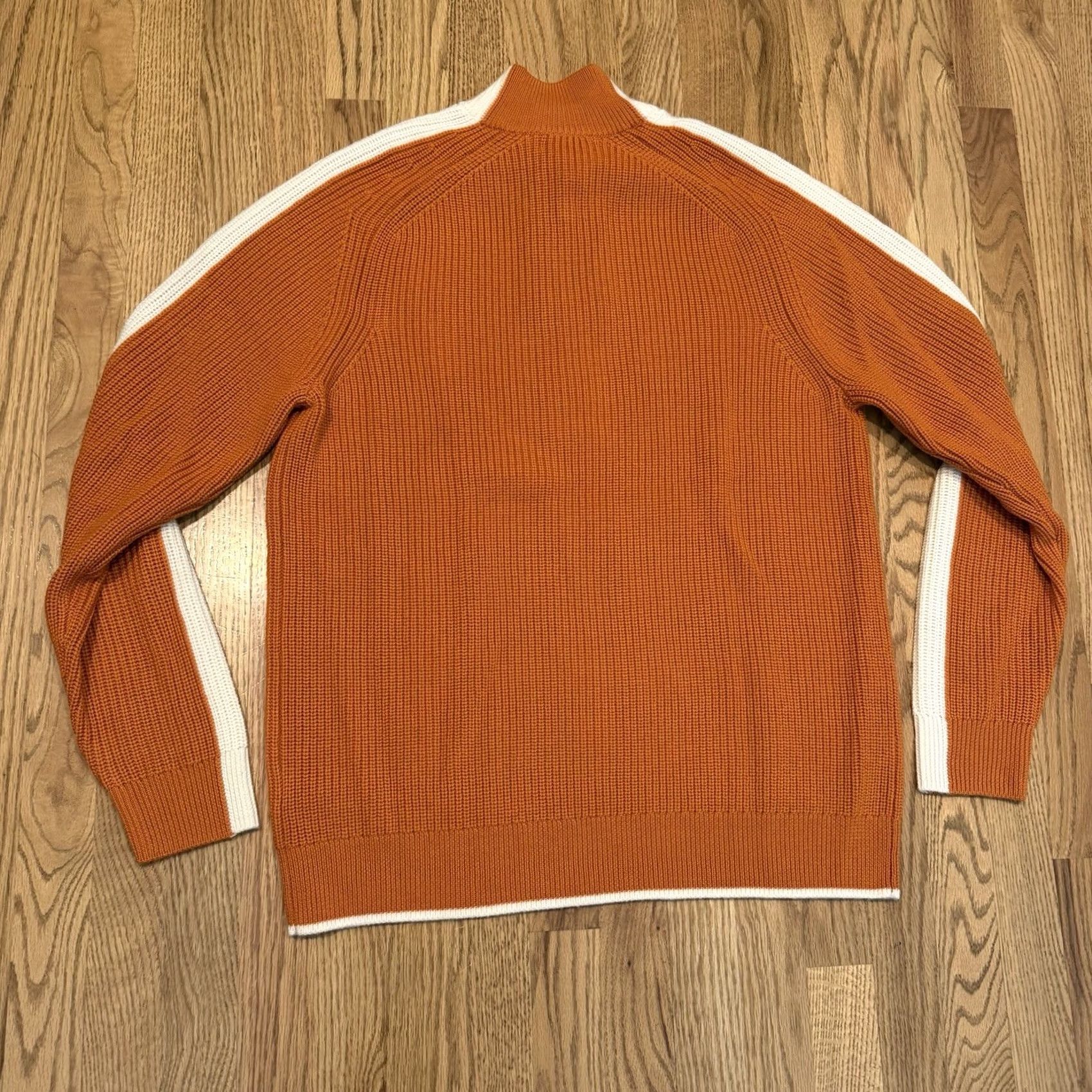 Icebreaker VINTAGE? No. Icebreaker Sweater XL Long Sleeve Orange Stripe 1/2 Zip Wool High Neck NWT Mens Pullover Winter Outdoor Size US XL / EU 56 / 4 - 2 Thumbnail