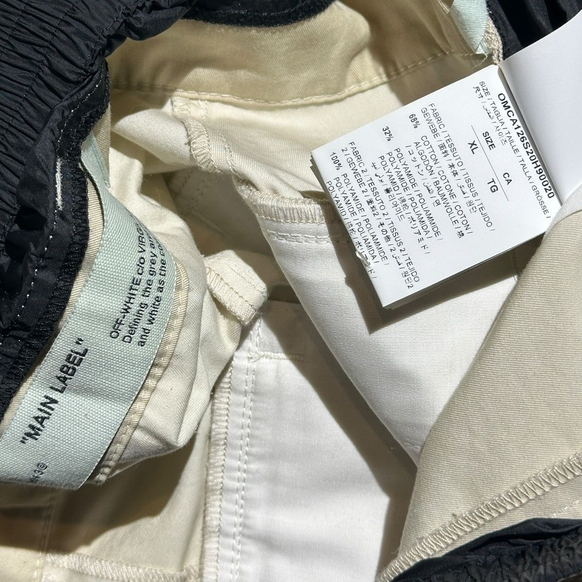 Off-White Distressed Zippered wide leg flare baggy cargo Size US 32 / EU 48 - 4 Thumbnail