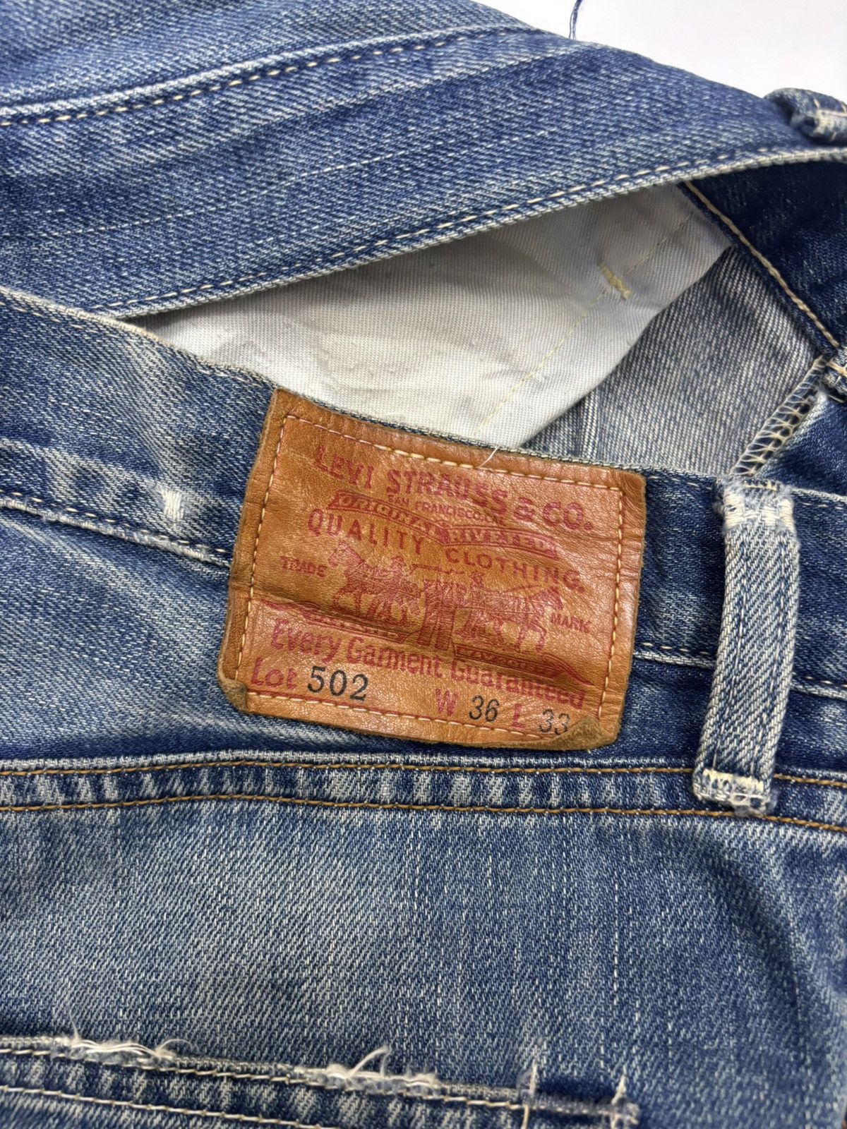 Hysteric Glamour 🔥VTG LEVIS 502 BAGGY JEANS DISTRESSED DENIM Size US 37 - 10 Thumbnail