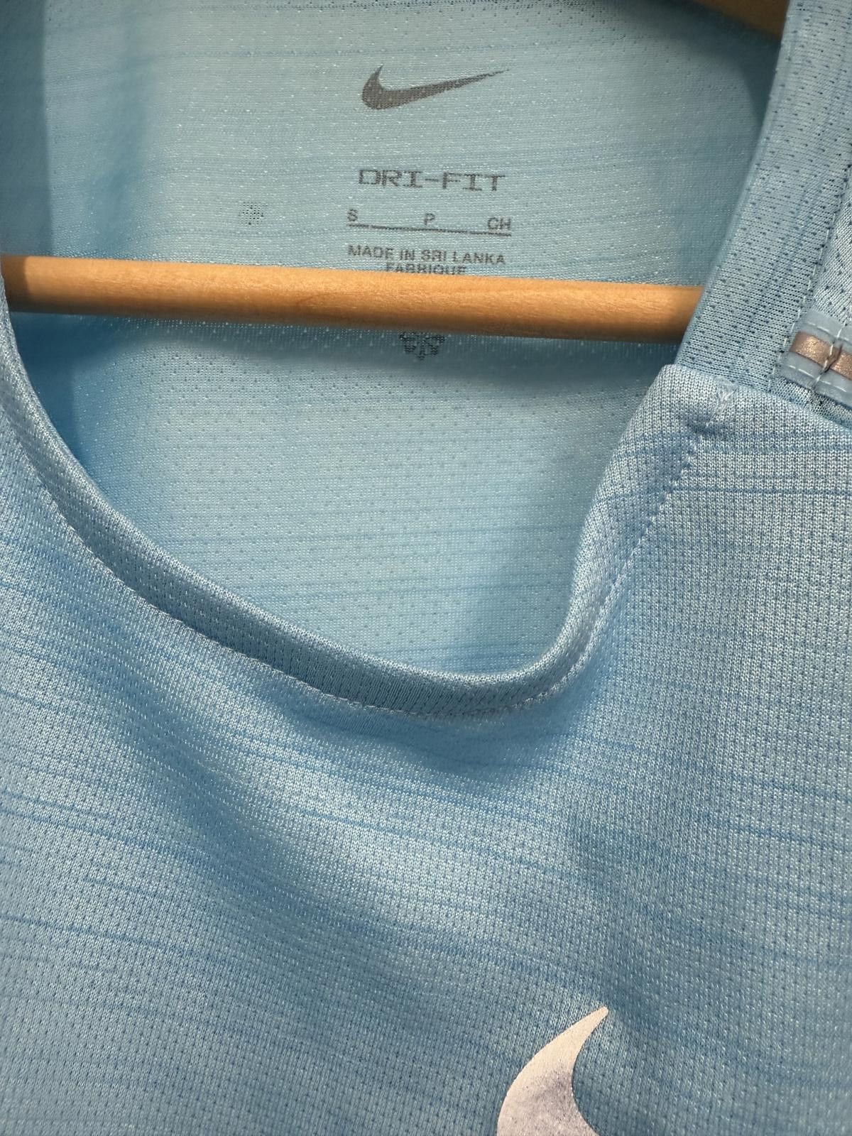 Nike Nike Dri-FIT Light Blue Short Sleeve Sports T-Shirt Medium Size US S / EU 44-46 / 1 - 3 Thumbnail