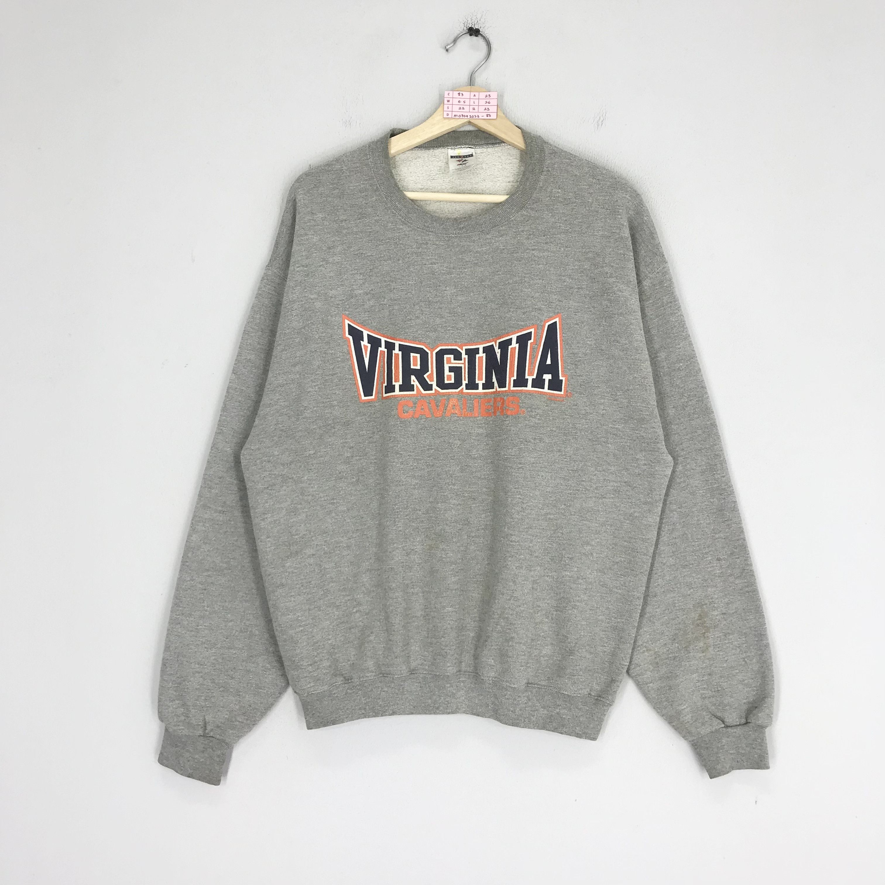 NCAA Vintage Y2K Virginia Cavaliers Ncaa Sweatshirt - 83 Size US L / EU 52-54 / 3 - 1 Thumbnail
