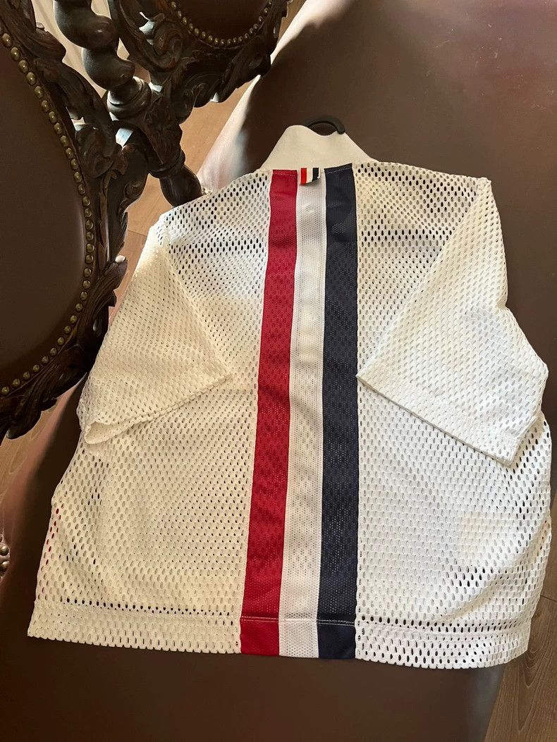 Thom Browne Thom Browne Net eye openwork design short sleeve Size XS / US 0-2 / IT 36-38 - 2 Thumbnail