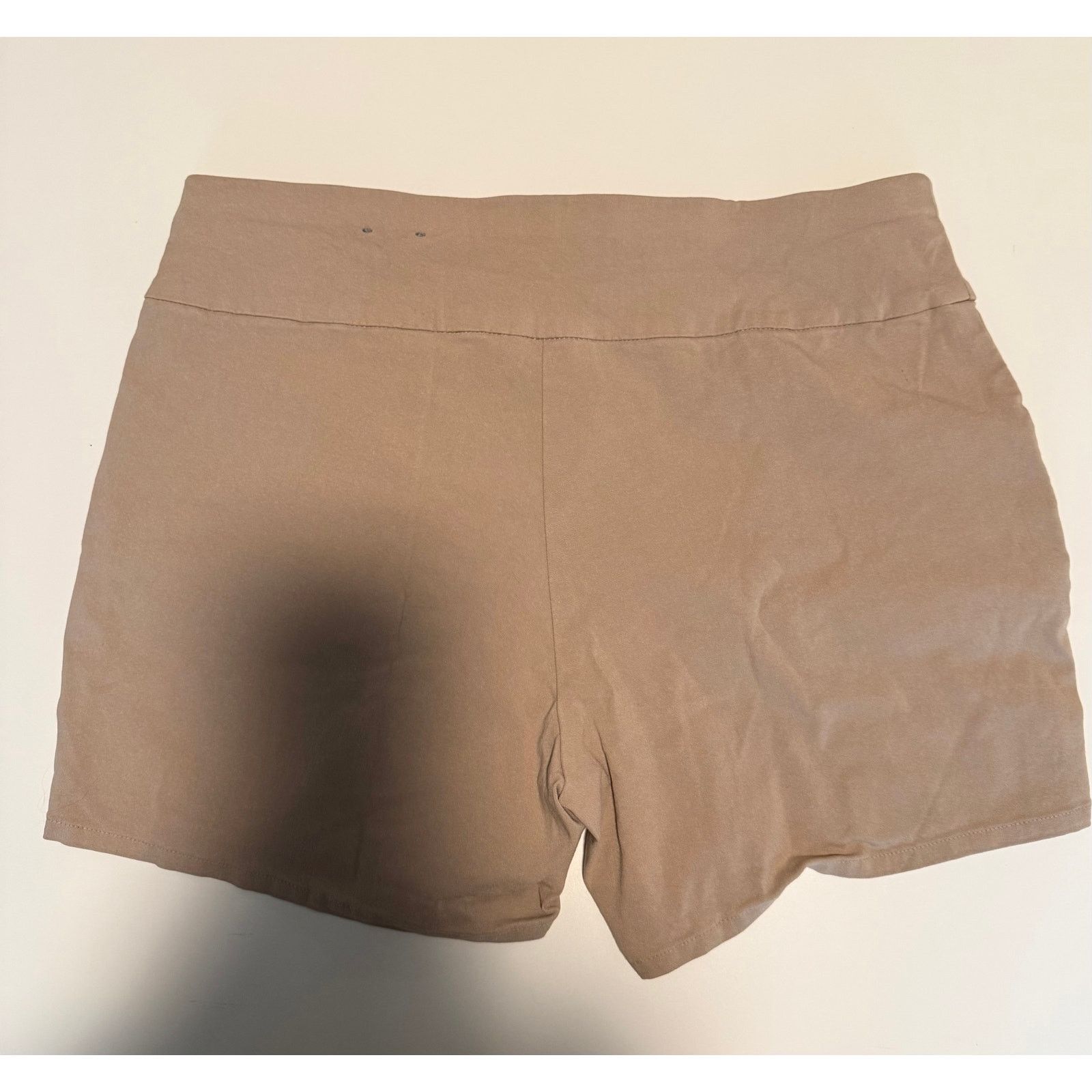 I.N.C INC Women's Size 8 Khaki Pull-On Shorts Tan - B002 Size 30" / US 8 / IT 44 - 3 Thumbnail