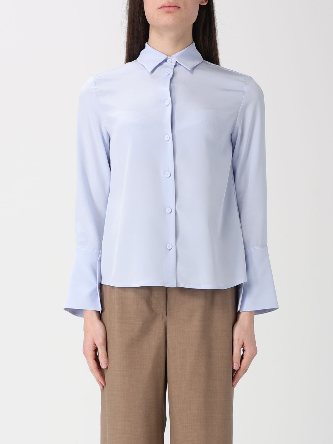 Max Mara Max Mara Shirt Woman Blue 1 Size M / US 6-8 / IT 42-44 - 1 Thumbnail