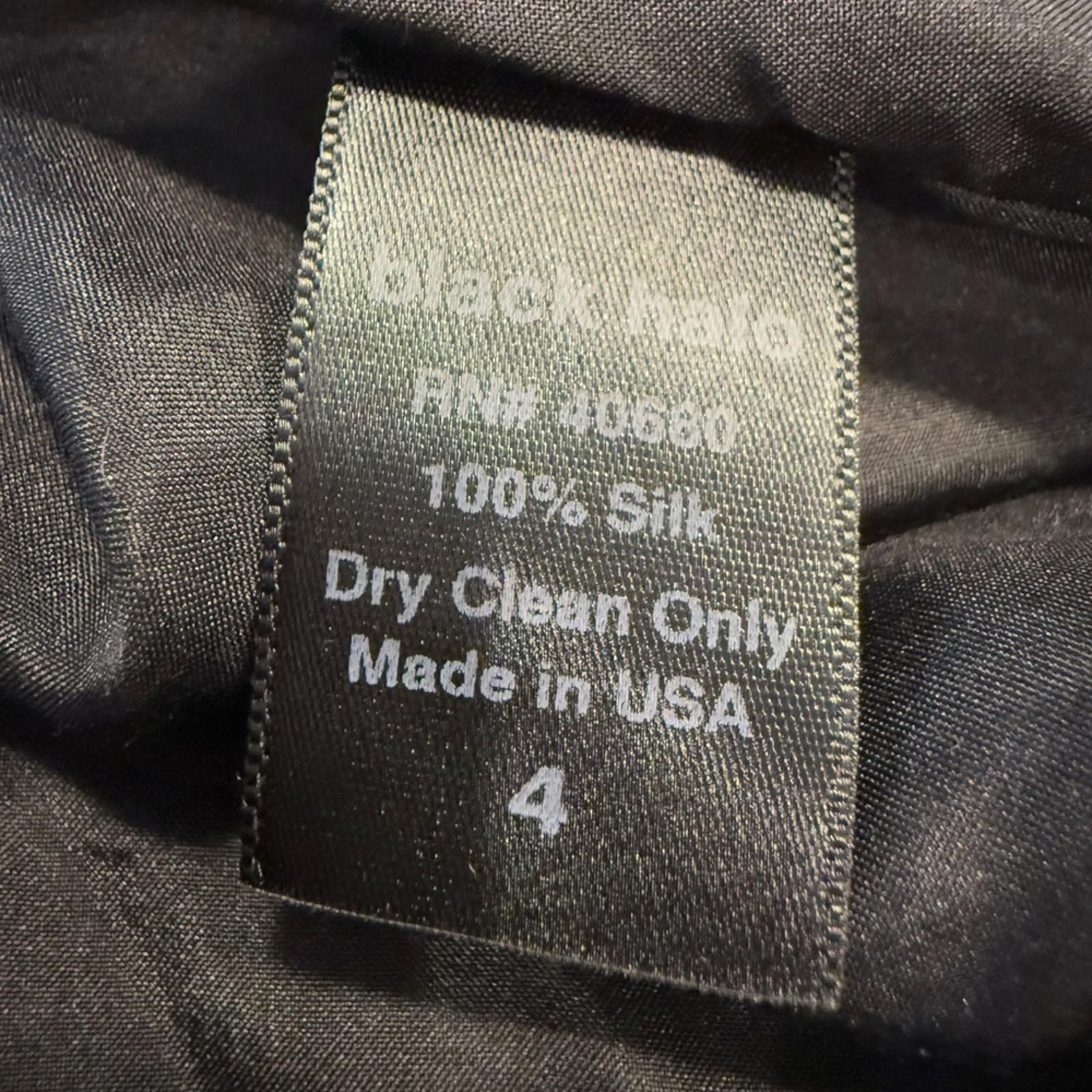 Other Black Halo Silk black mini dress floral embellishment SZ 4 Size S / US 4 / IT 40 - 5 Thumbnail