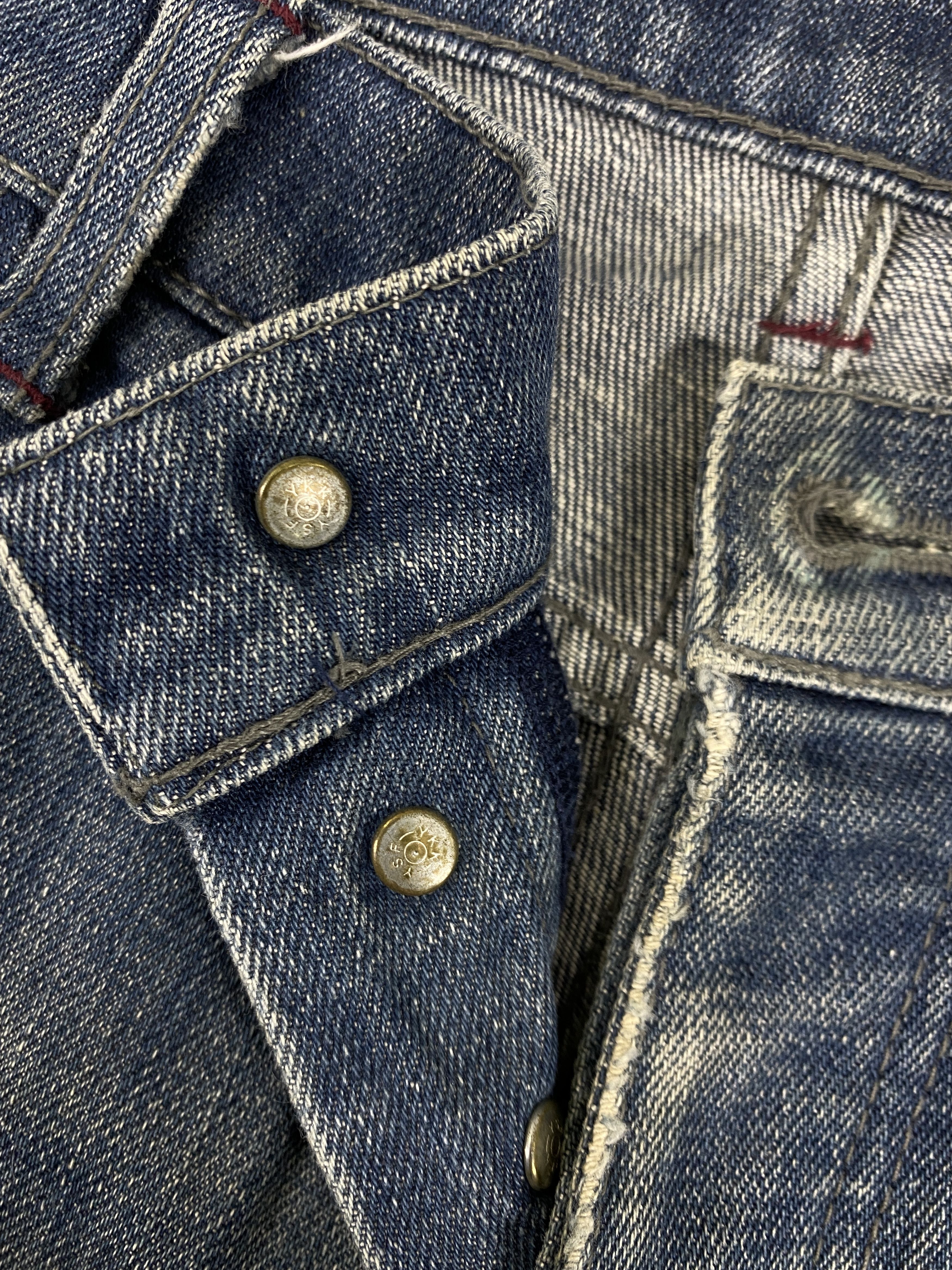 Vintage Distressed Blue Vintage Japanaese Jeans 32x32 Denim - JN3454 Size US 32 / EU 48 - 7 Thumbnail