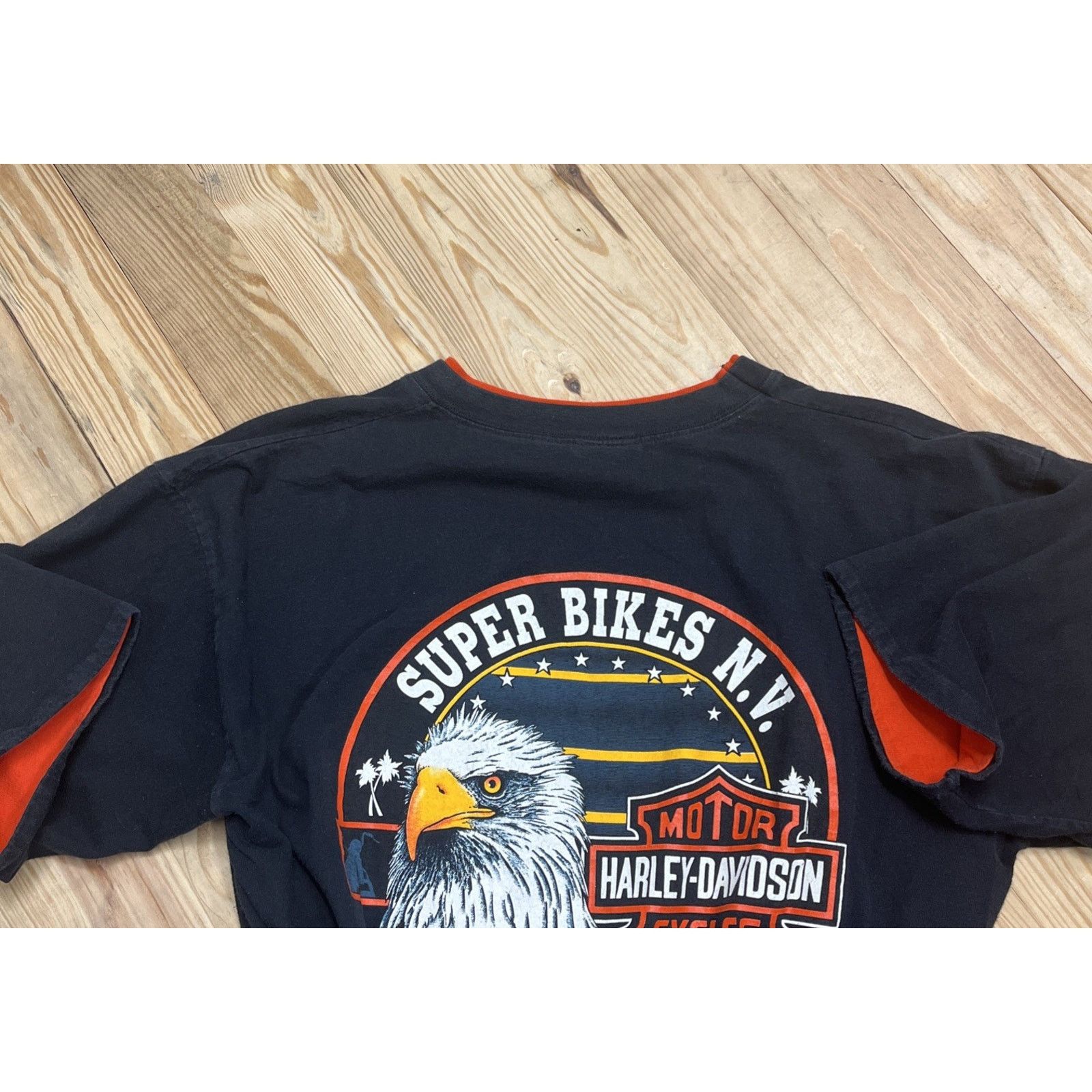 Harley Davidson Vtg 1993 Harley Davidson Tee Eagle Super Bikes XL Size US XL / EU 56 / 4 - 6 Thumbnail