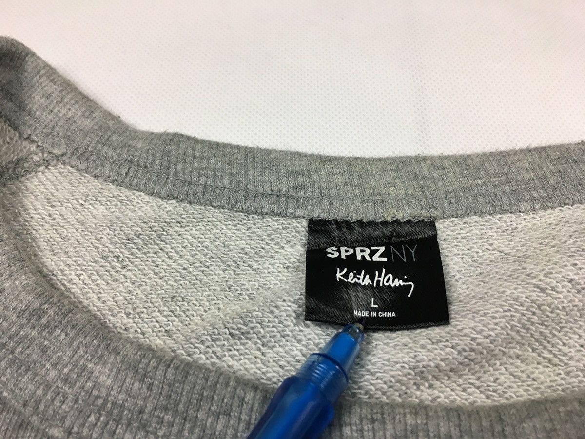 Keith Haring Keith Haring Dancing Art Dog Pullover Sweatshirt Grey Design Size US M / EU 48-50 / 2 - 4 Thumbnail