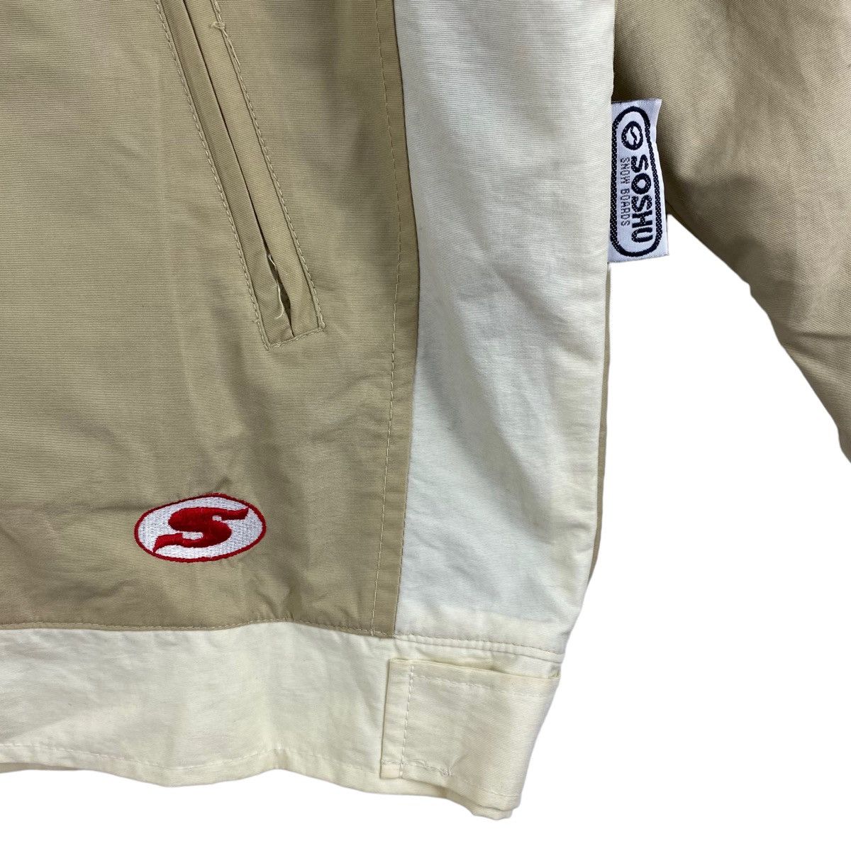 Other SOSHU Snowboards Small Embrodiered Logo Beige Bomber Jacket Size US L / EU 52-54 / 3 - 4 Thumbnail