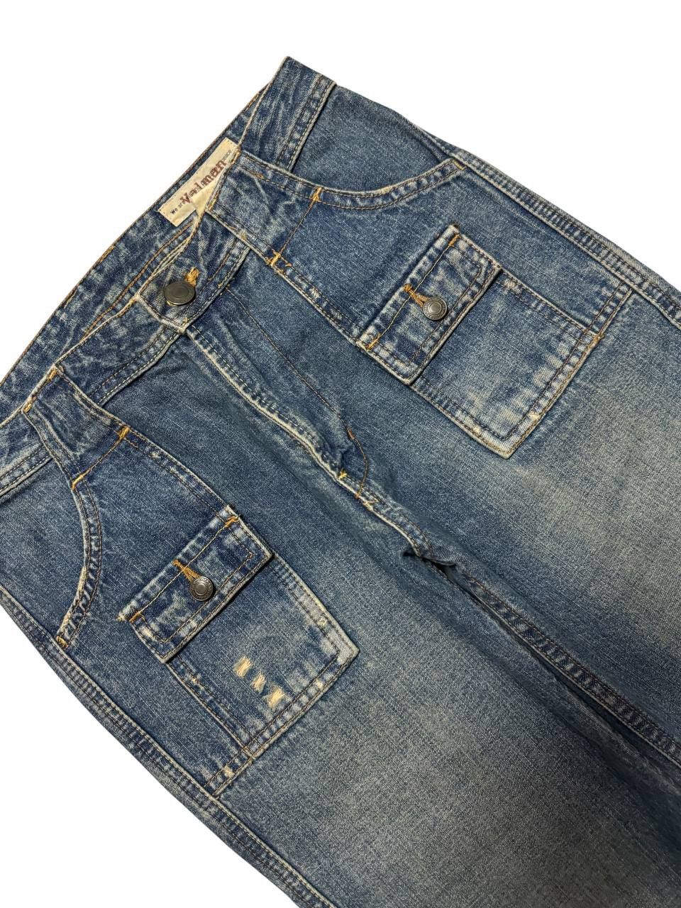 Vintage 💥Vintage💥90s Valman Bushpants Flared Mudwash Distressed Size US 26 / EU 42 - 4 Thumbnail