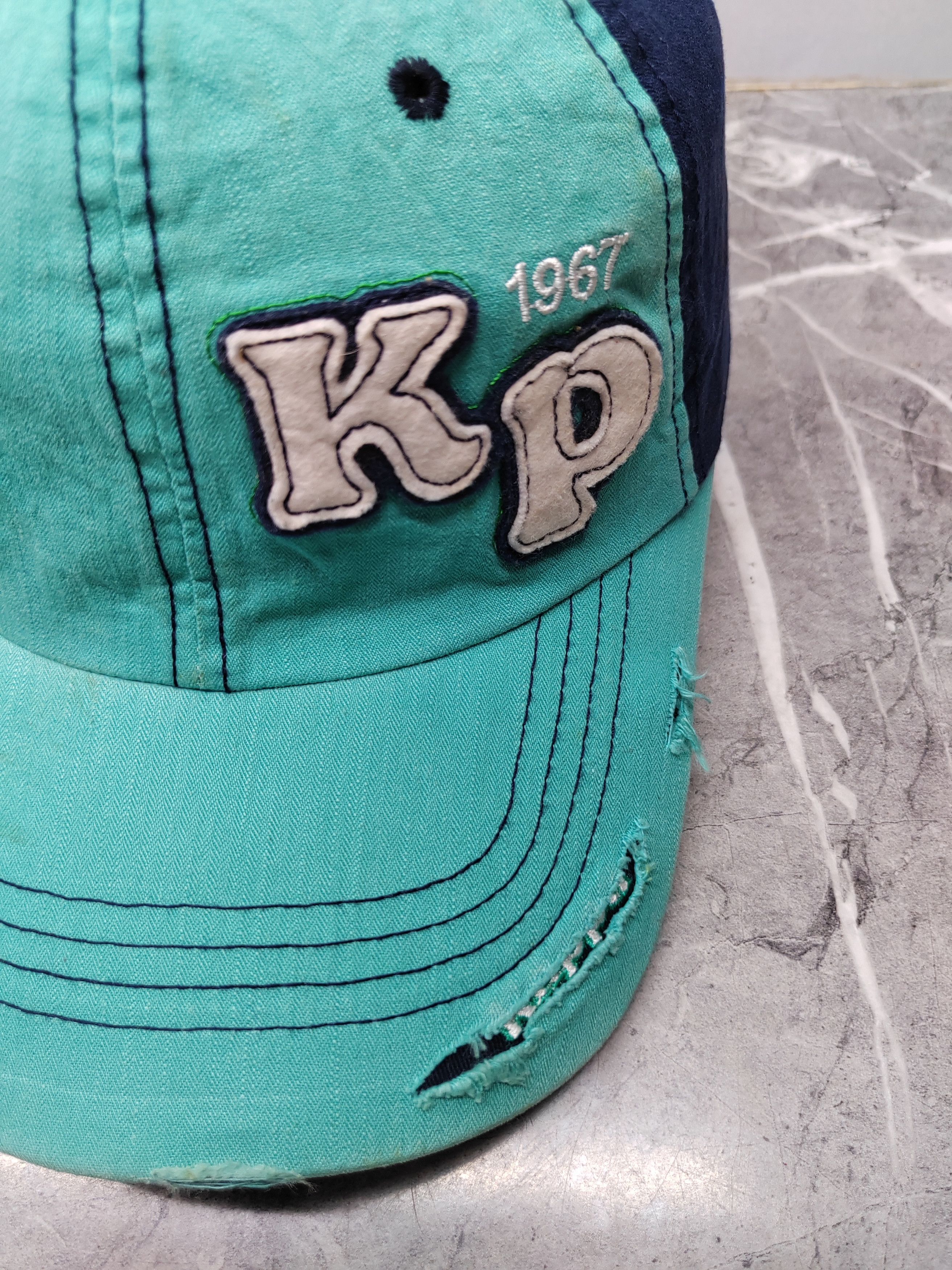 Kappa Vintage KAPPA Sample Distressed Style Cap Hat Size ONE SIZE - 3 Thumbnail