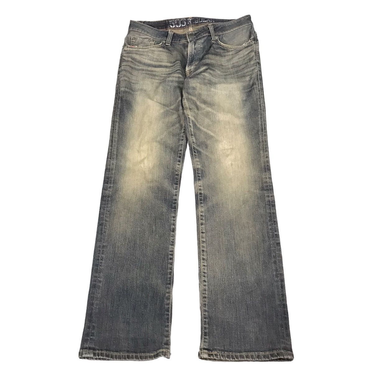 image of Hype Black Denim Edwin Blue Trip Regular Jeans Pants, Men's (Size 32)