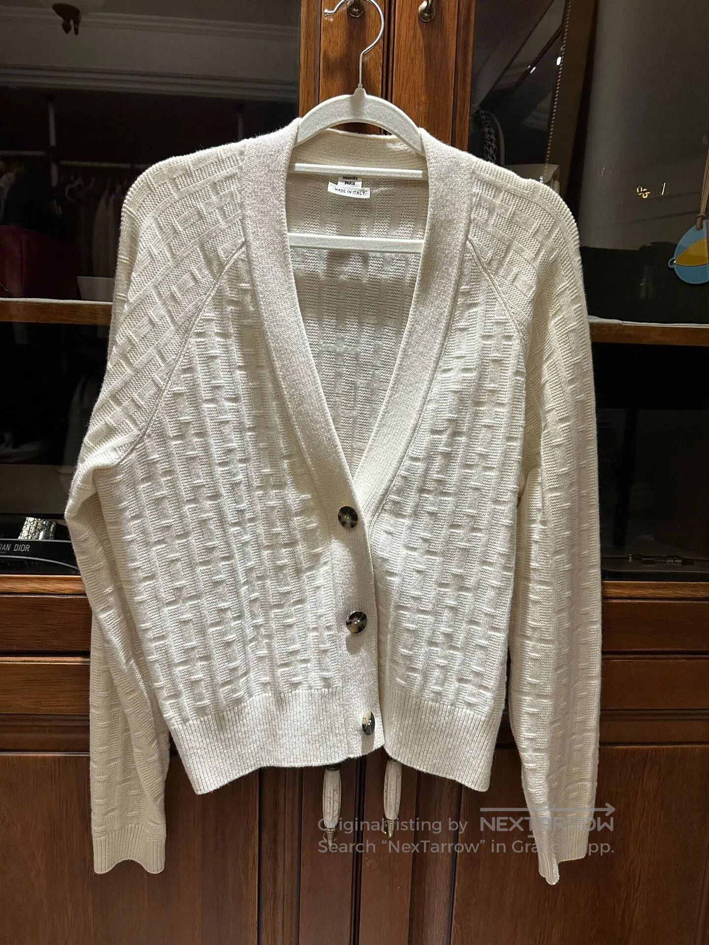 Hermes Hermes White Cardigan Sweater Size 34. Size US S / EU 44-46 / 1 - 1 Thumbnail