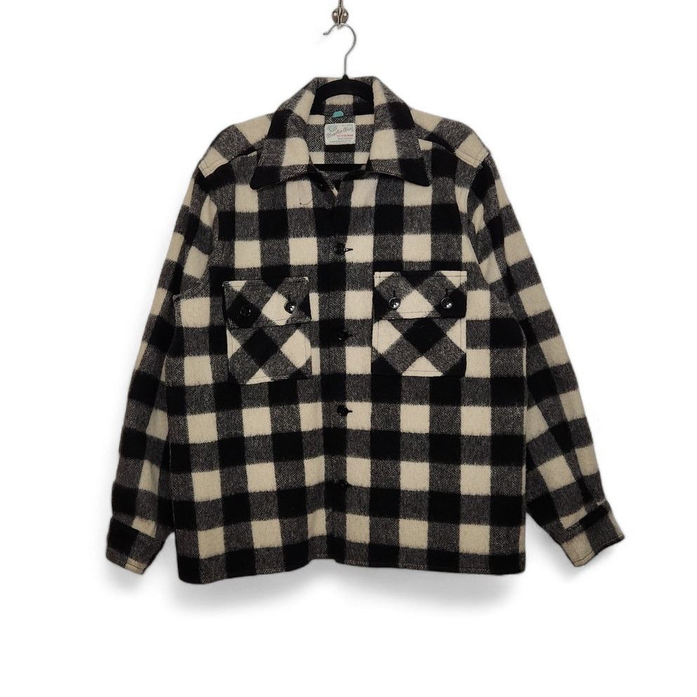 Vintage Vintage Rare Minnesota Woolen Co Weather Wise Plaid Flannel Size US L / EU 52-54 / 3 - 1 Thumbnail